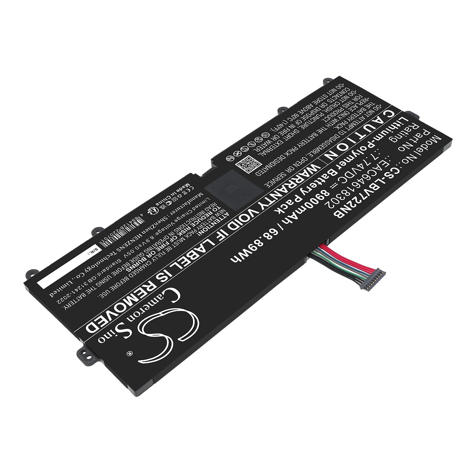 7.74V, Li-Polymer, 8900mAh, Battery fits LG 15Z90N, 15Z90P, 68.89Wh Notebook, Laptop Cameron Sino Technology Limited