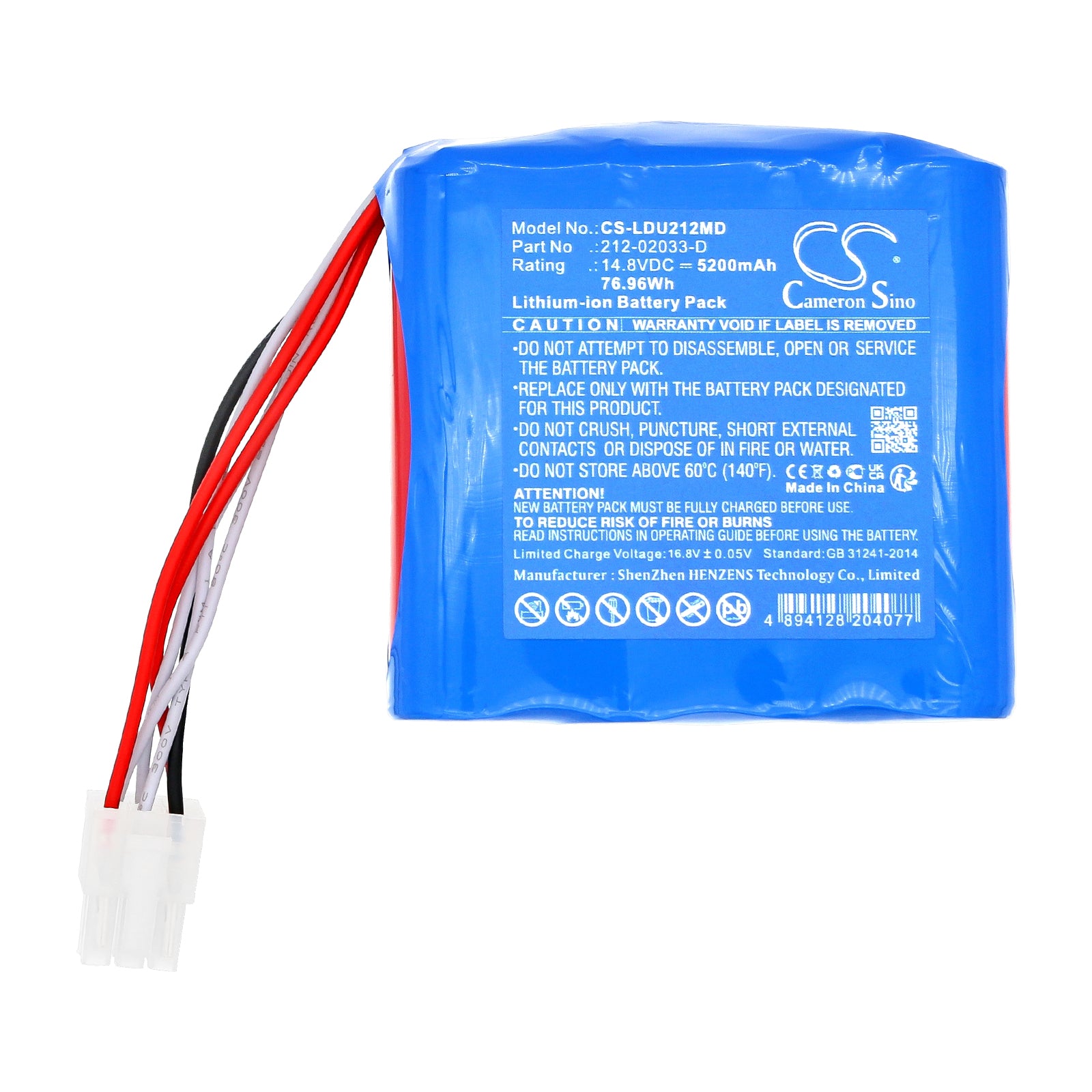 Li-ion, Medical Battery fits Laerdal Nursing Anne Simulator, Simman 3g, 14.8V, 5200mAh Medical Cameron Sino Technology Limited