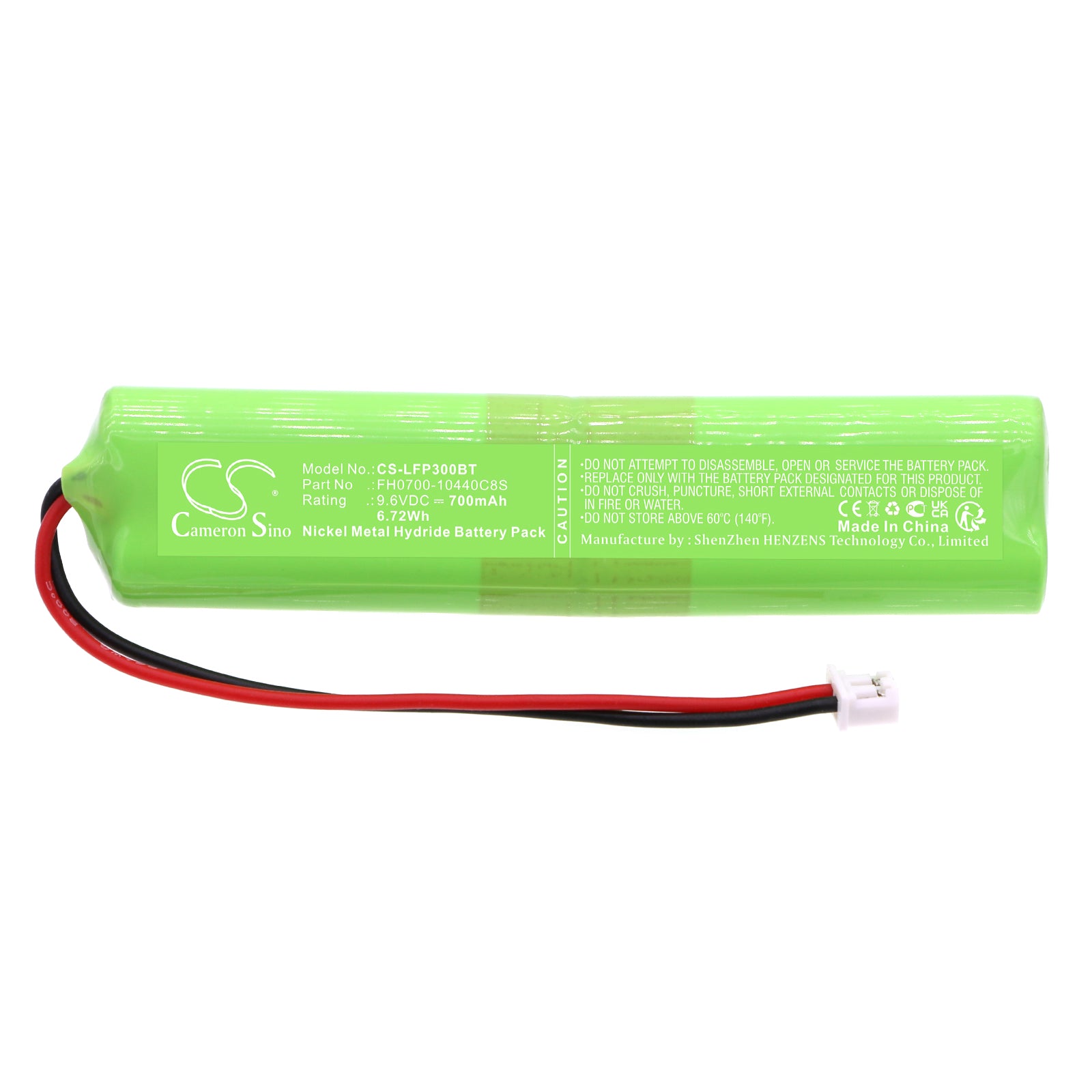 Ni-MH, Alarm System Battery fits Lifesos Control Panel Ls-30, Ls-30 8seh, 9.6V, 700mAh Alarm System Cameron Sino Technology Limited