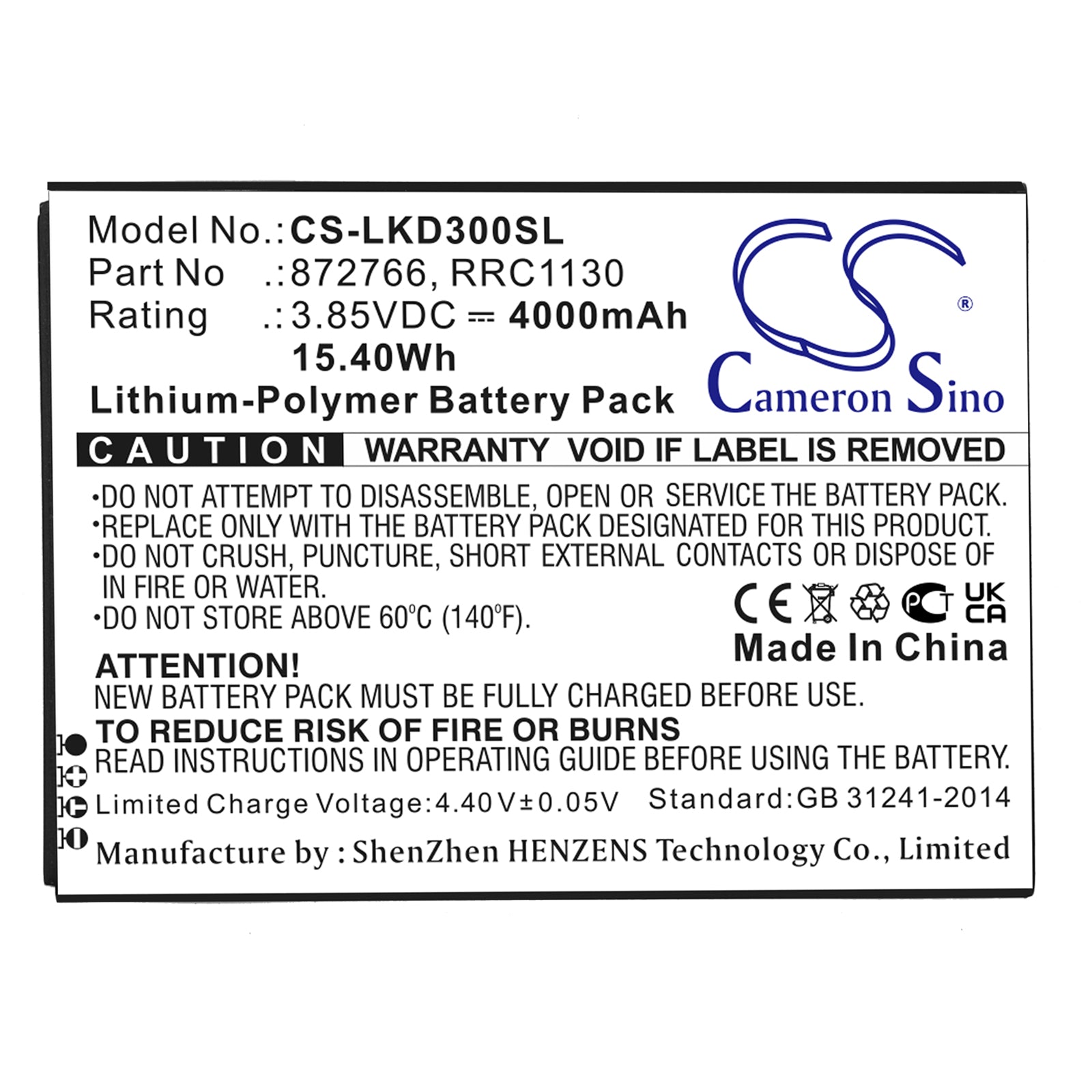 Li-Polymer, Equipment, Survey, Test Battery fits Fischer 1007334, Feritscope Dmp30, 3.85V, 4000mAh Equipment, Survey, Test Cameron Sino Technology Limited