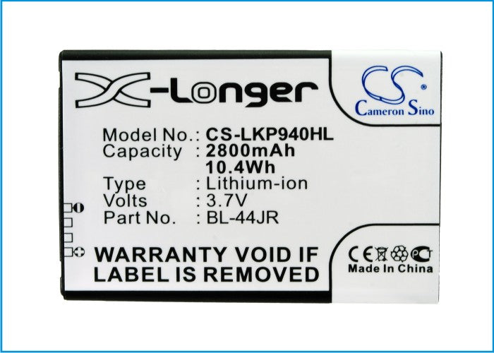 Li-ion, Mobile, SmartPhone Battery fits Lg K2, Ku5400, 3.7V, 2800mAh Mobile, SmartPhone Cameron Sino Technology Limited