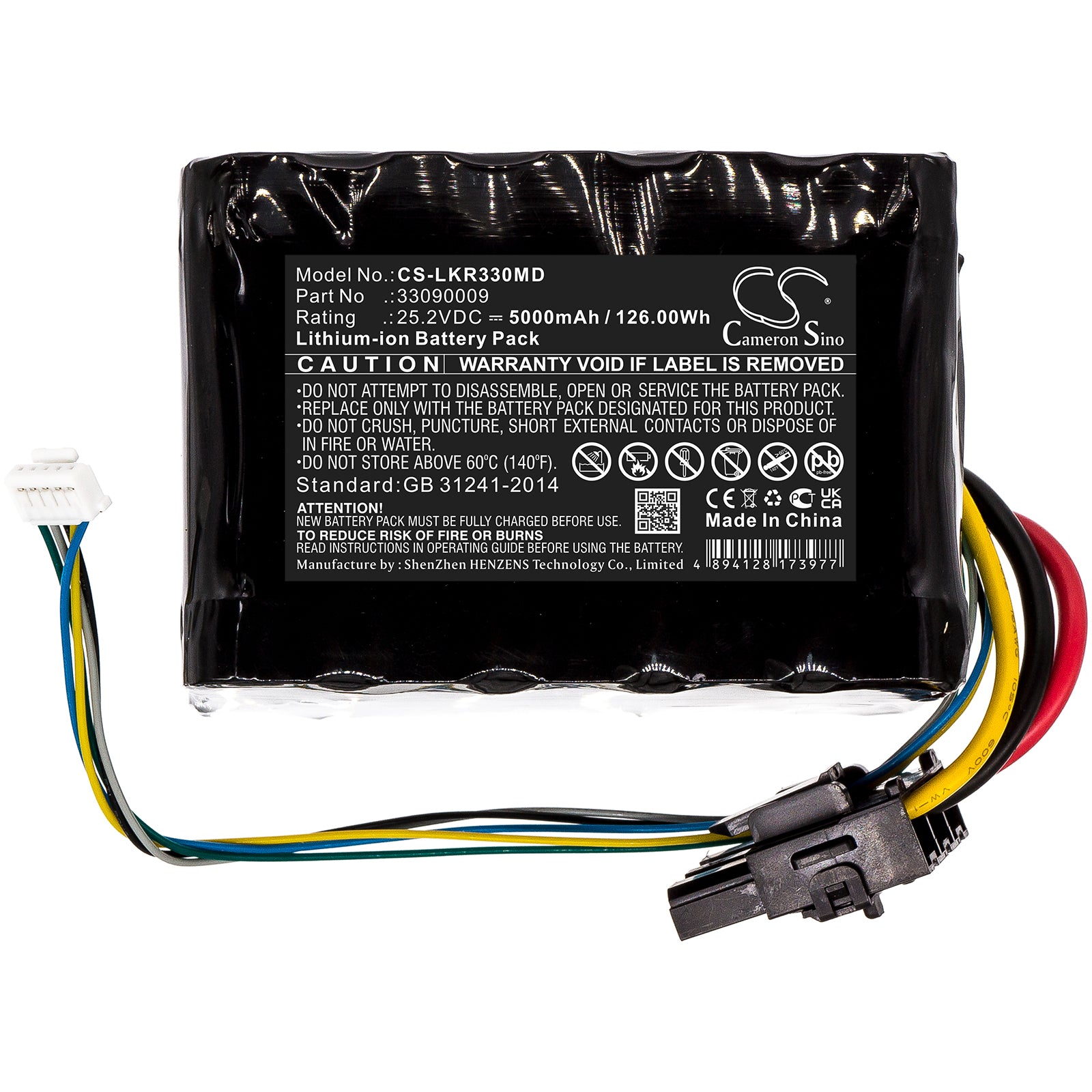 Li-ion, Medical Battery fits Likoguard Likoguard L, Overhead Patient Lift, 25.2V, 5000mAh Medical Cameron Sino Technology Limited