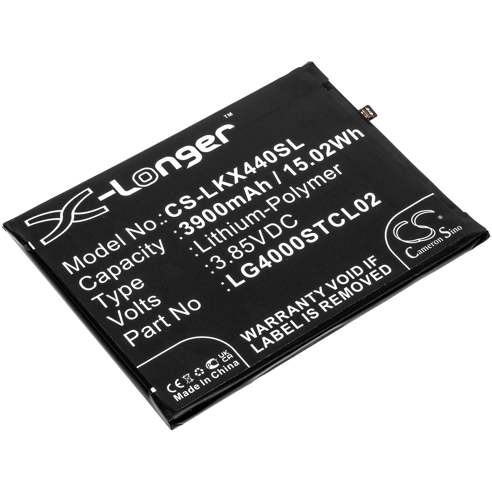 Li-Polymer, Mobile, SmartPhone Battery fits Lg Lmx440im, W30 2019, 3.85V, 3900mAh Mobile, SmartPhone Cameron Sino Technology Limited