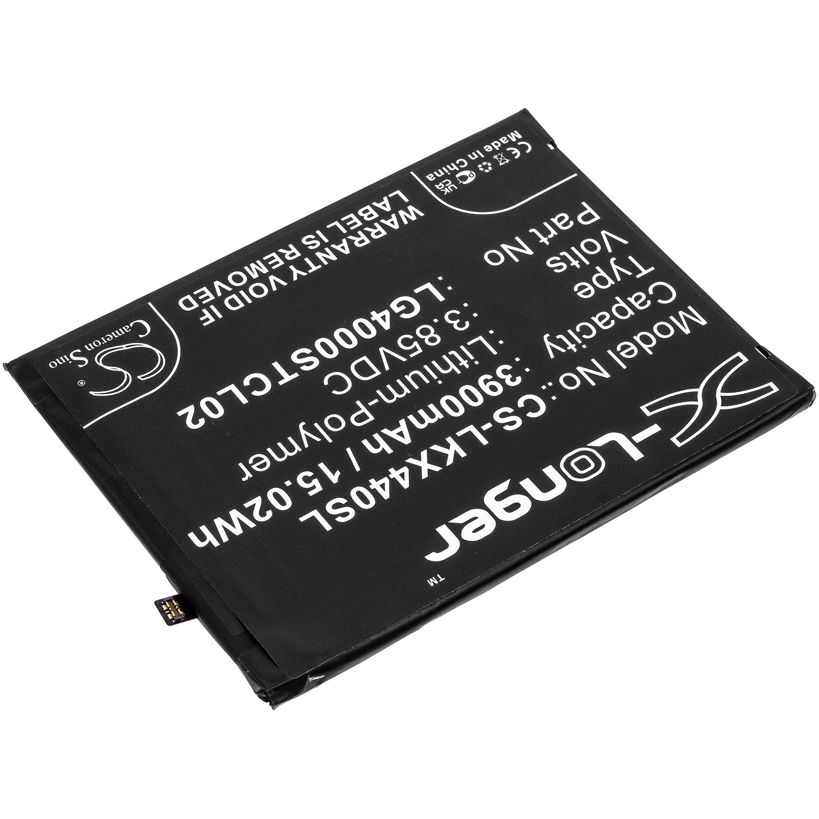 Li-Polymer, Mobile, SmartPhone Battery fits Lg Lmx440im, W30 2019, 3.85V, 3900mAh Mobile, SmartPhone Cameron Sino Technology Limited