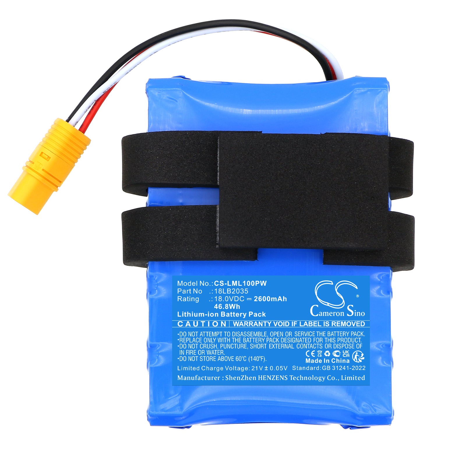 18V, Li-ion, 2600mAh, Battery fits LawnMaster L10, L12, 46.8Wh Lawn Mowers Cameron Sino Technology Limited