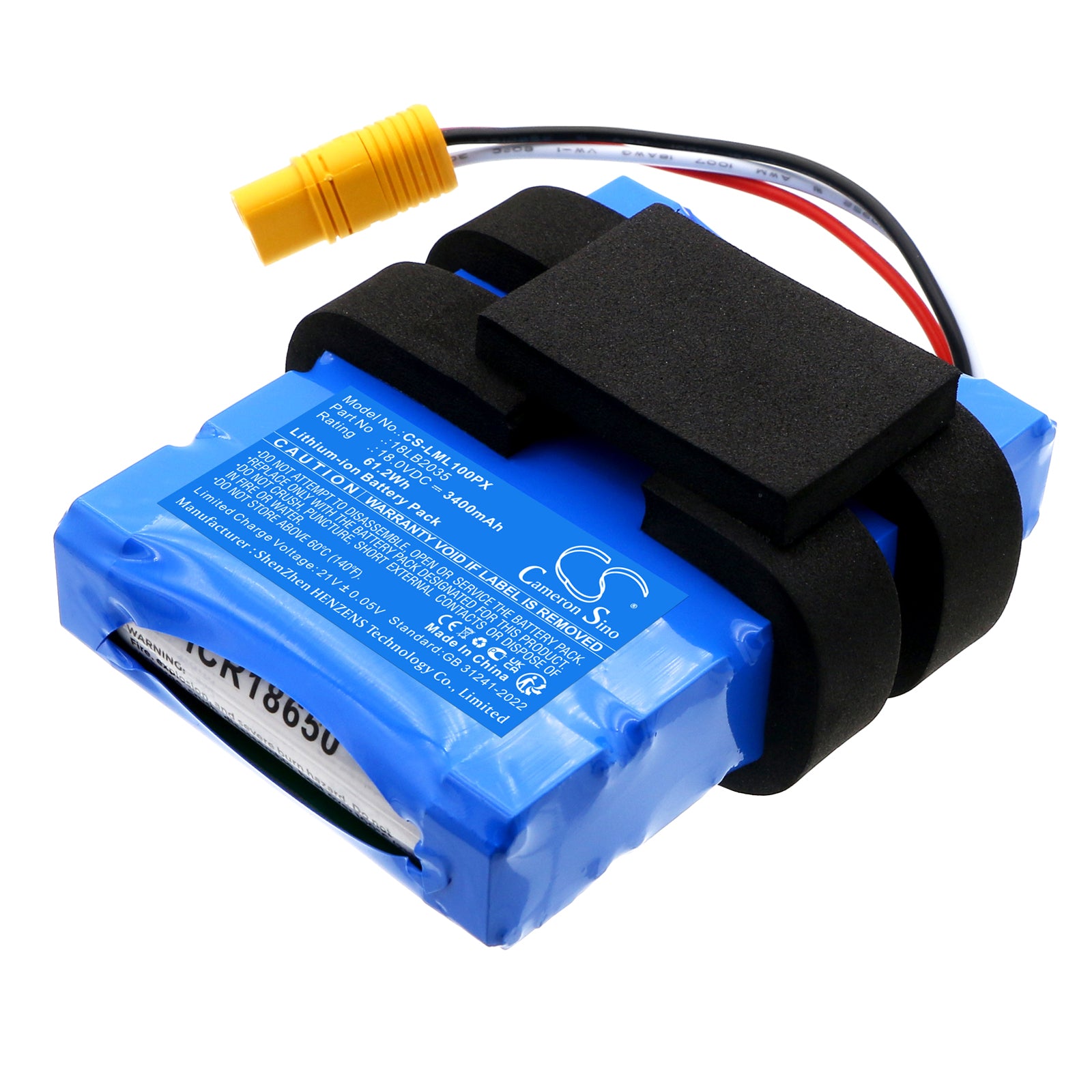 18V, Li-ion, 3400mAh, Battery fits LawnMaster L10, L12, 61.2Wh Lawn Mowers Cameron Sino Technology Limited