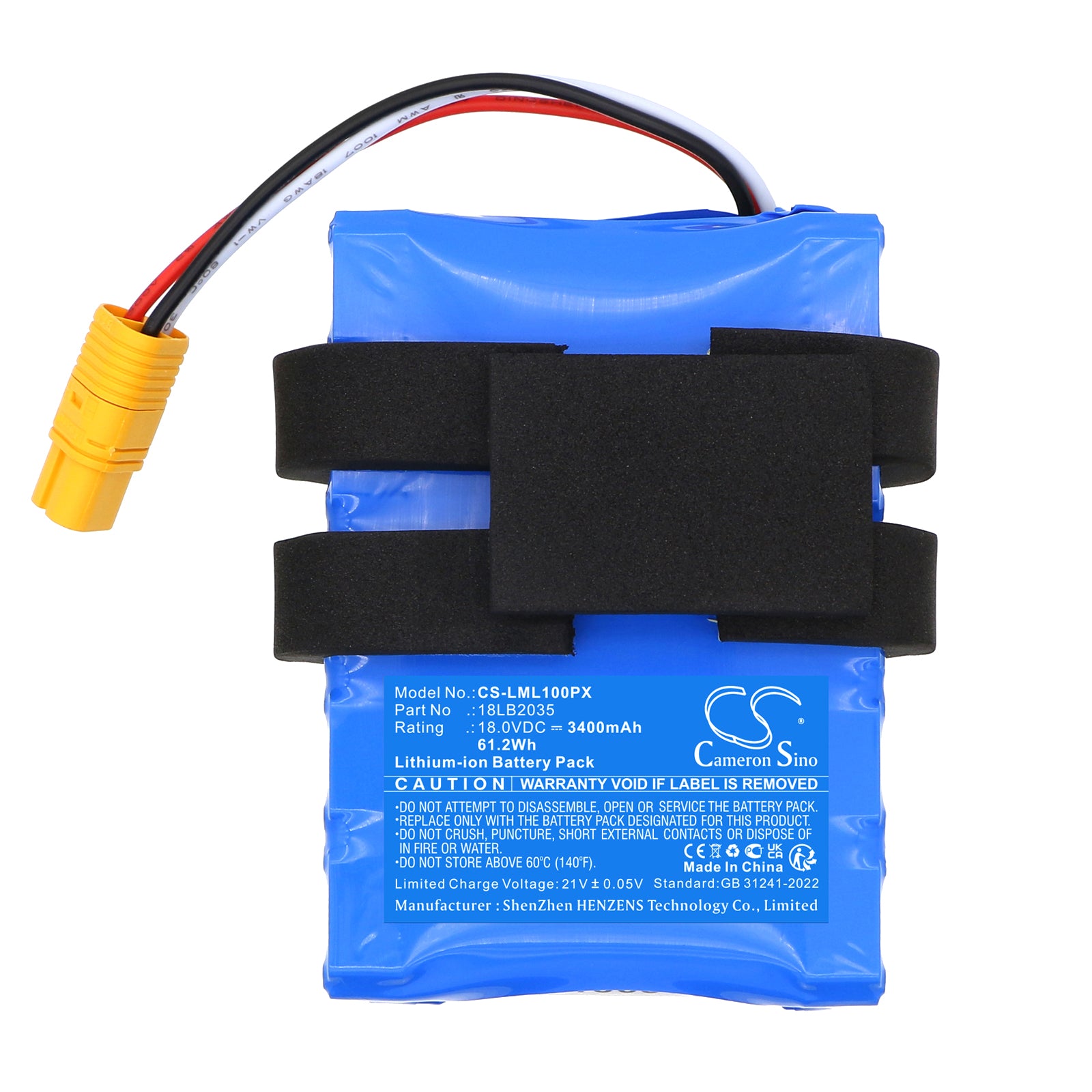 18V, Li-ion, 3400mAh, Battery fits LawnMaster L10, L12, 61.2Wh Lawn Mowers Cameron Sino Technology Limited
