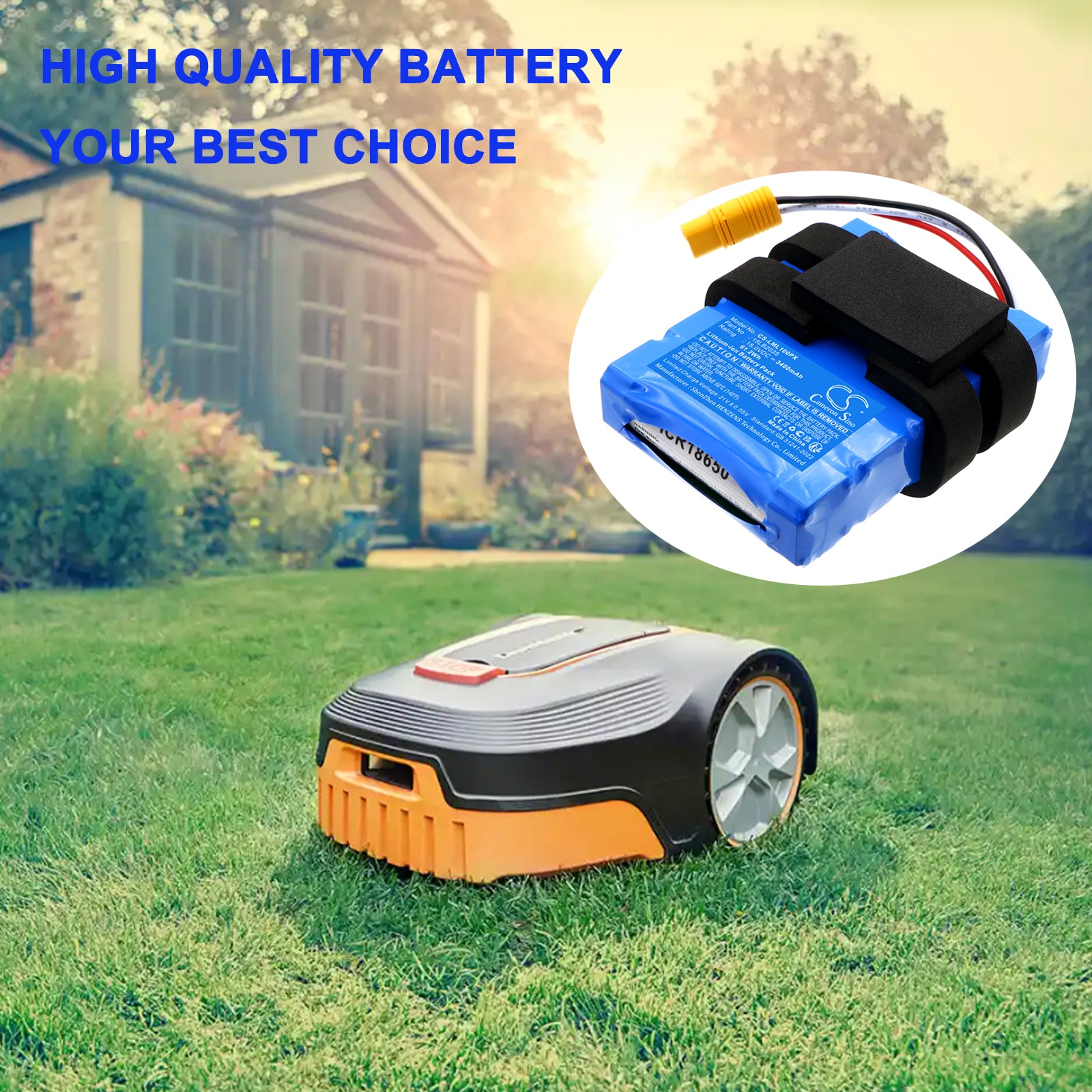 18V, Li-ion, 3400mAh, Battery fits LawnMaster L10, L12, 61.2Wh Lawn Mowers Cameron Sino Technology Limited