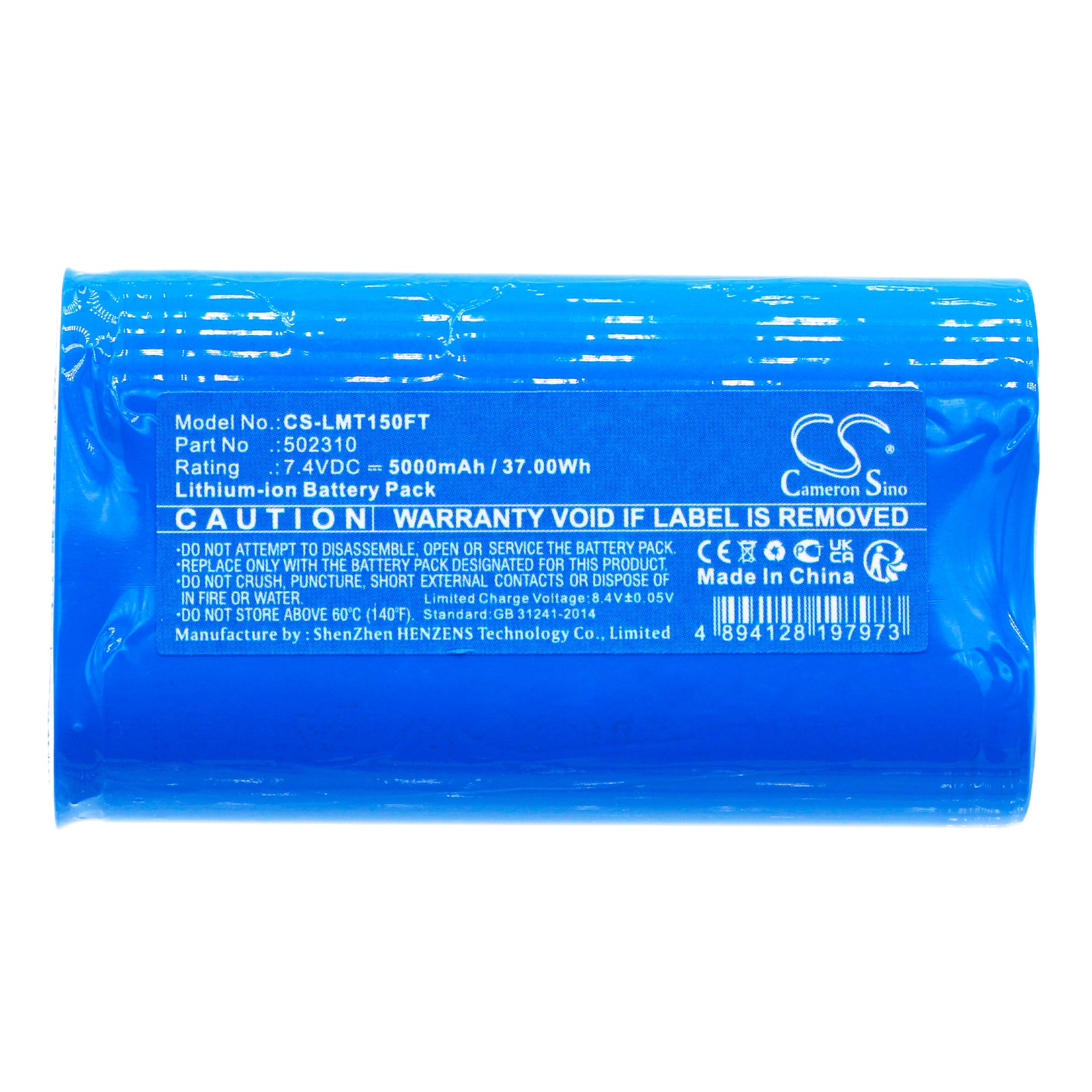 Li-ion, Flashlight Battery fits Ledlenser H15r Core, H19r Core, 7.4V, 5000mAh Flashlight Cameron Sino Technology Limited