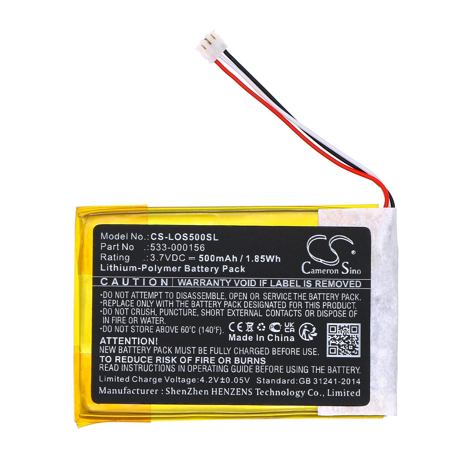 Li-Polymer, Keyboard,Mouse Battery fits Logitech Slim Combo, Slim Combo 5, 3.7V, 500mAh Keyboard,Mouse Cameron Sino Technology Limited
