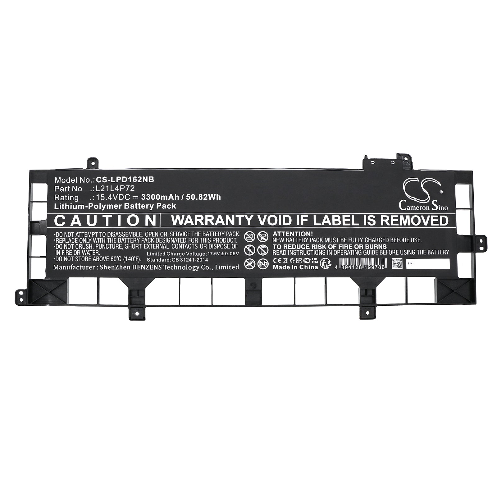 Li-Polymer, Notebook, Laptop Battery fits Lenovo Thinkpad P16s Gen 1(amd)21ck00, Thinkpad P16s Gen 1(amd)21ck00, 15.4V, 3300mAh Notebook, Laptop Cameron Sino Technology Limited