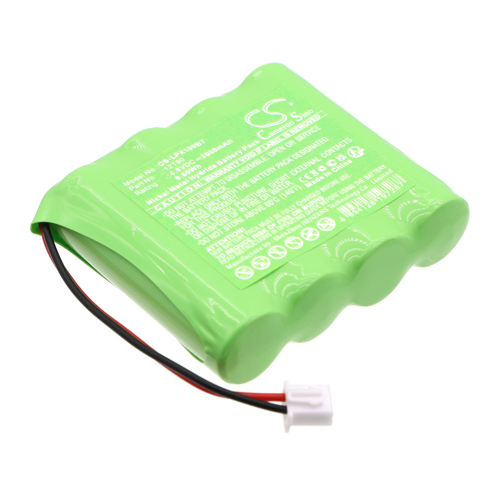 Ni-MH, Alarm System Battery fits Lupus Xt1 Plus, 4.8V, 2000mAh Alarm System Cameron Sino Technology Limited