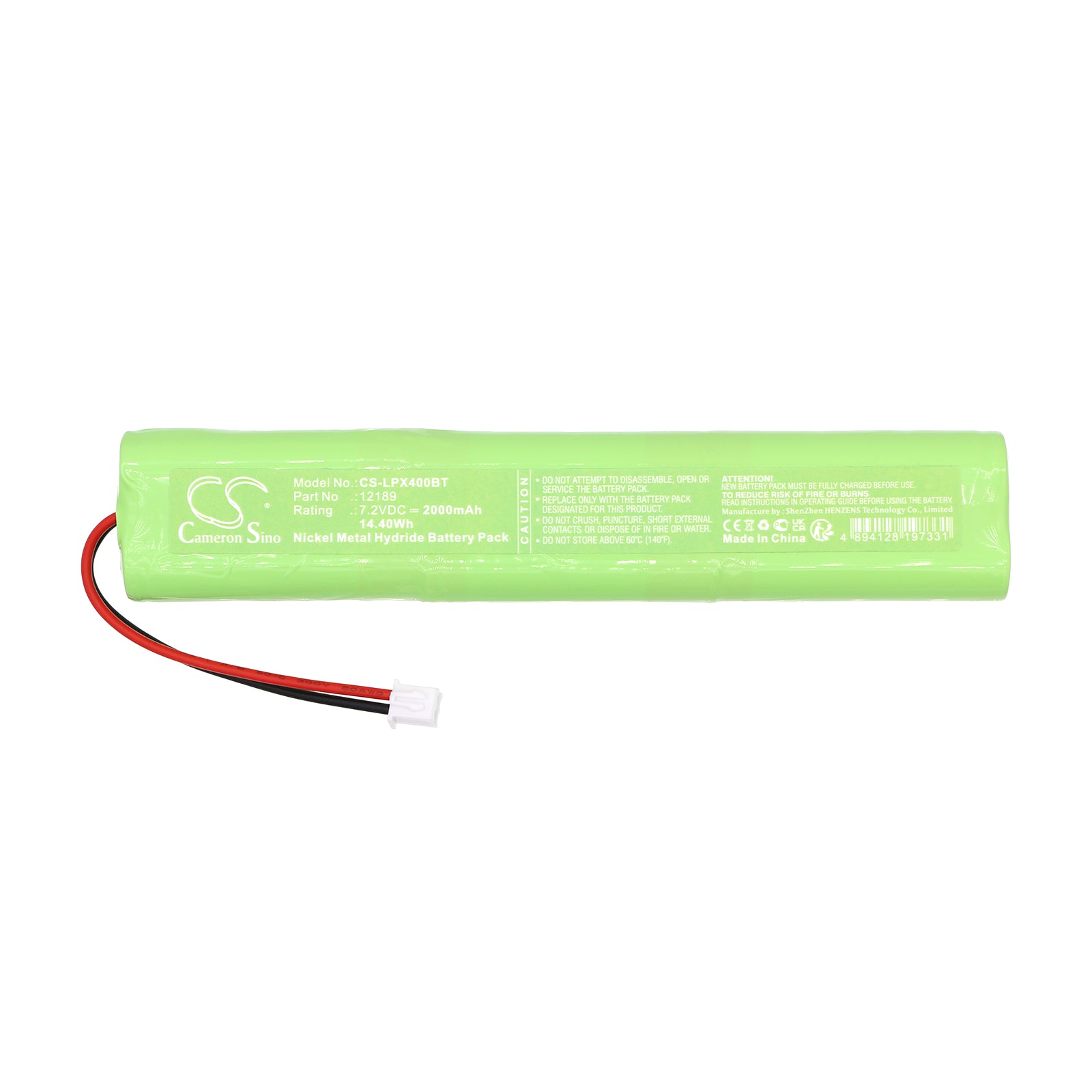 Ni-MH, Alarm System Battery fits Lupus Xt3, Xt4, 7.2V, 2000mAh Alarm System Cameron Sino Technology Limited