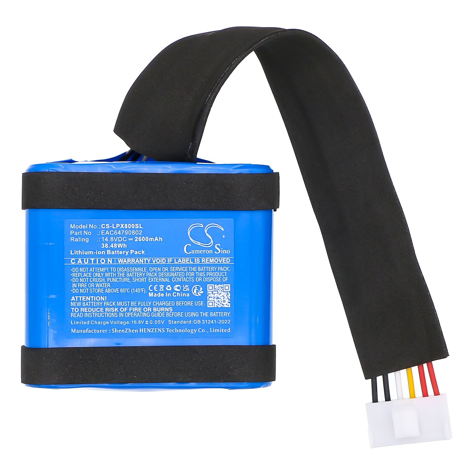 14.8V, Li-ion, 2600mAh, Battery fits LG XBOOM XG8T, 38.48Wh Speaker Cameron Sino Technology Limited