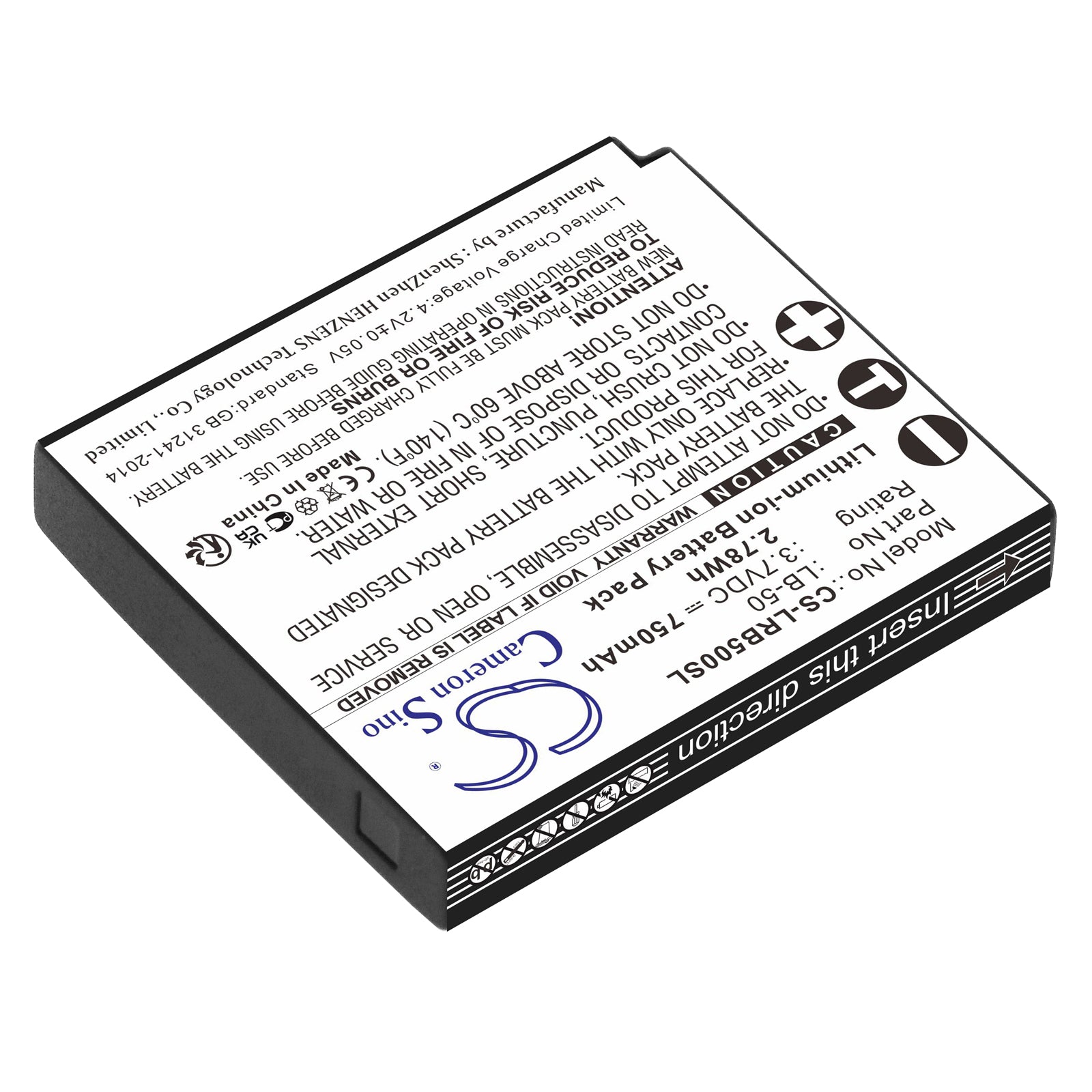 Li-ion, Transmitters & Receiver Battery fits Lectrosonics Ifbr1b Receiver, Ssm Bodypack Transmitter, 3.7V, 750mAh Transmitters & Receiver Cameron Sino Technology Limited