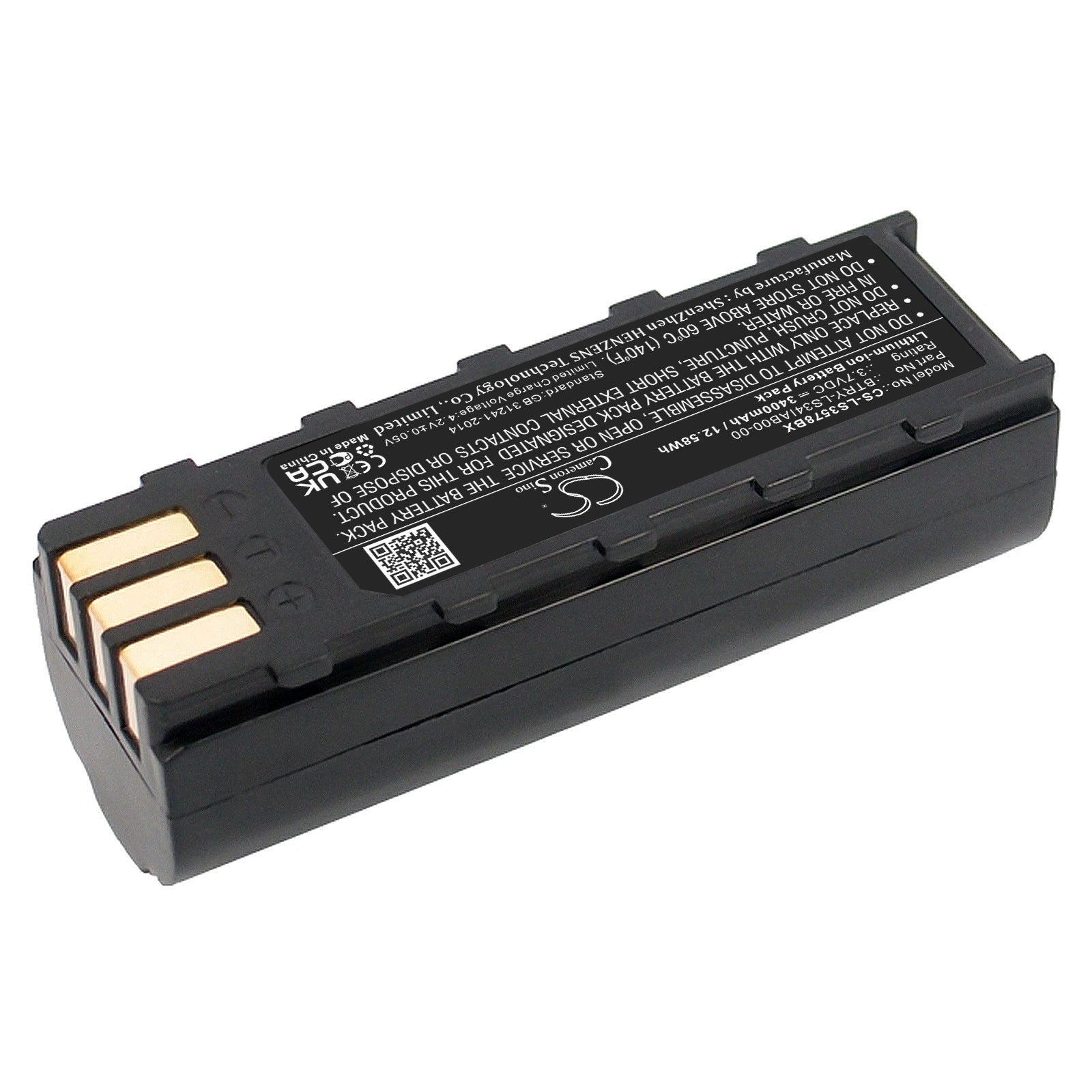 Li-ion, Barcode Scanner Battery fits Honeywell 8800, Motorola , 3.7V, 3400mAh Barcode Scanner Cameron Sino Technology Limited