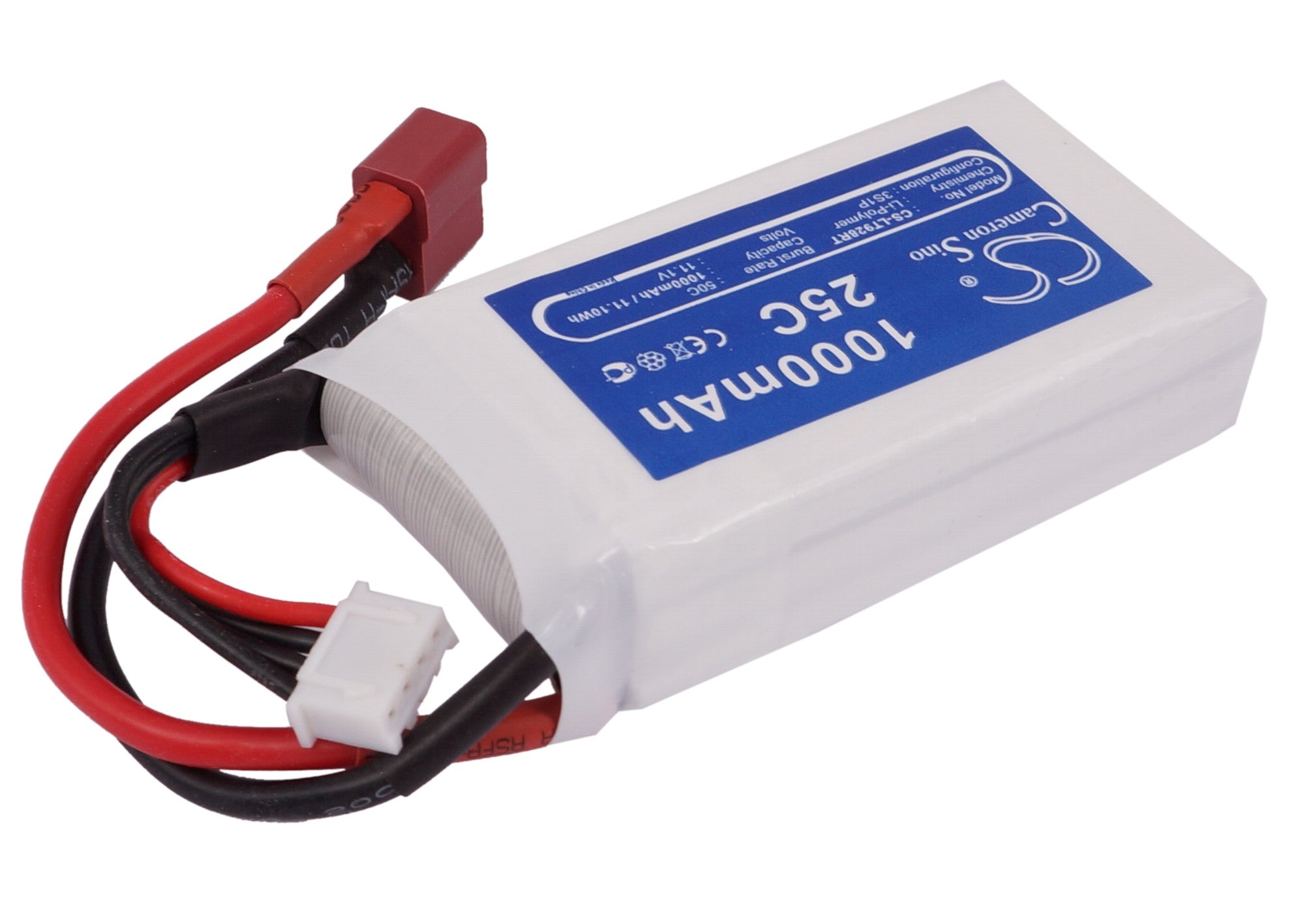 Li-Polymer, RC Battery fits Rc Cs-lt928rt, 11.1V, 1000mAh RC Cameron Sino Technology Limited
