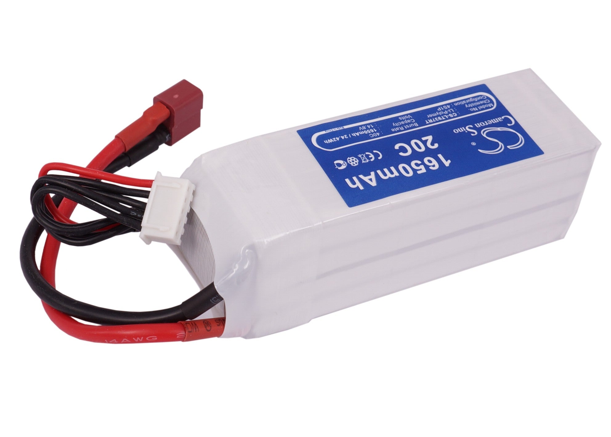 Li-Polymer, RC Battery fits Rc Cs-lt937rt, 14.8V, 1650mAh RC Cameron Sino Technology Limited