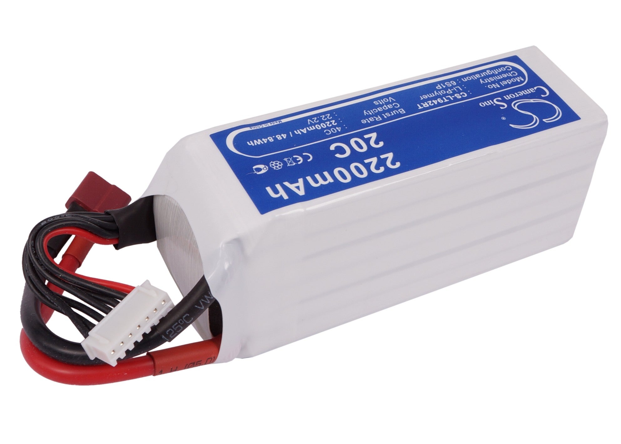 Li-Polymer, RC Battery fits Rc Cs-lt942rt, 22.2V, 2200mAh RC Cameron Sino Technology Limited