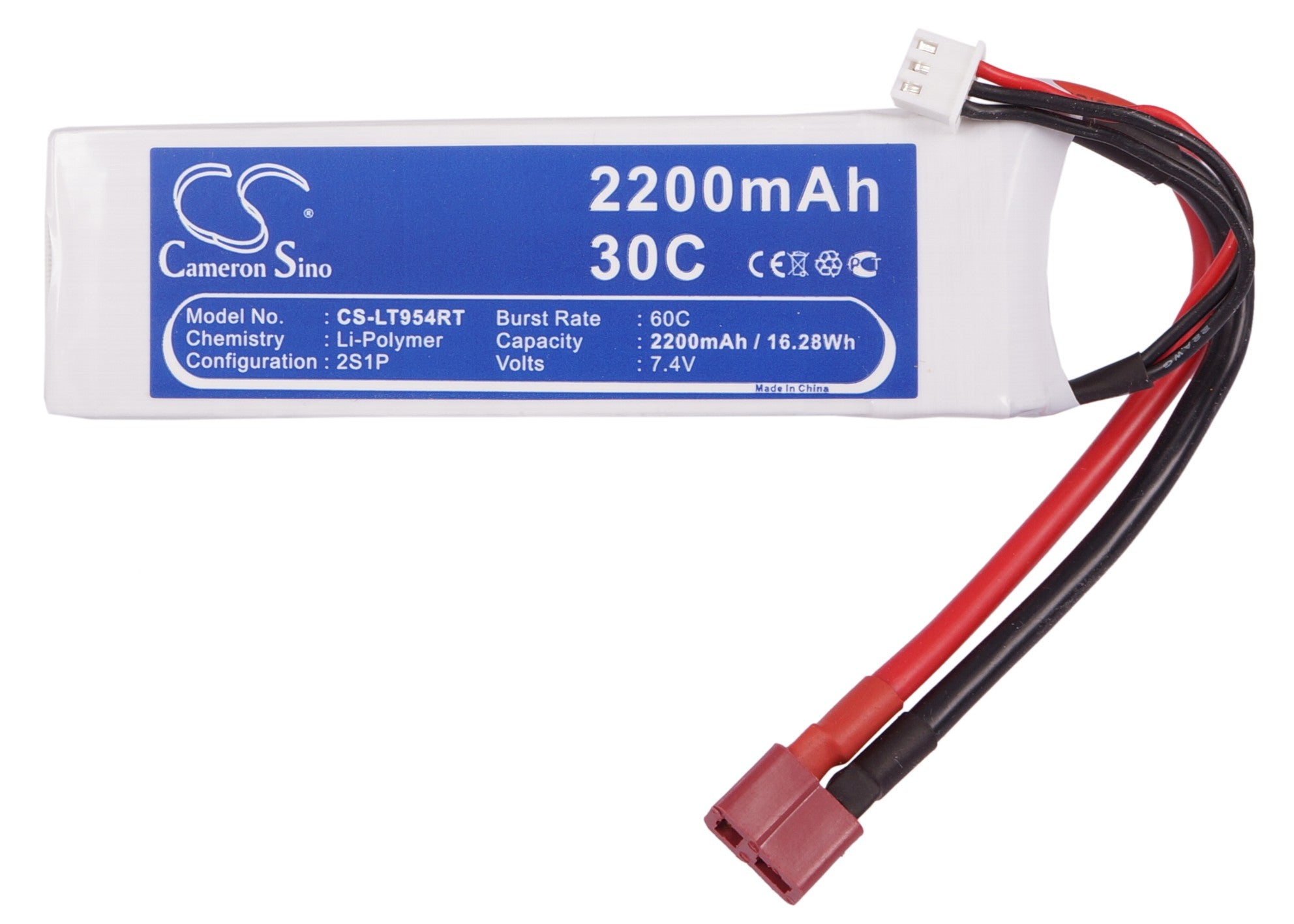 Li-Polymer, RC Battery fits Rc Cs-lt945rt, 14.8V, 2200mAh RC Cameron Sino Technology Limited