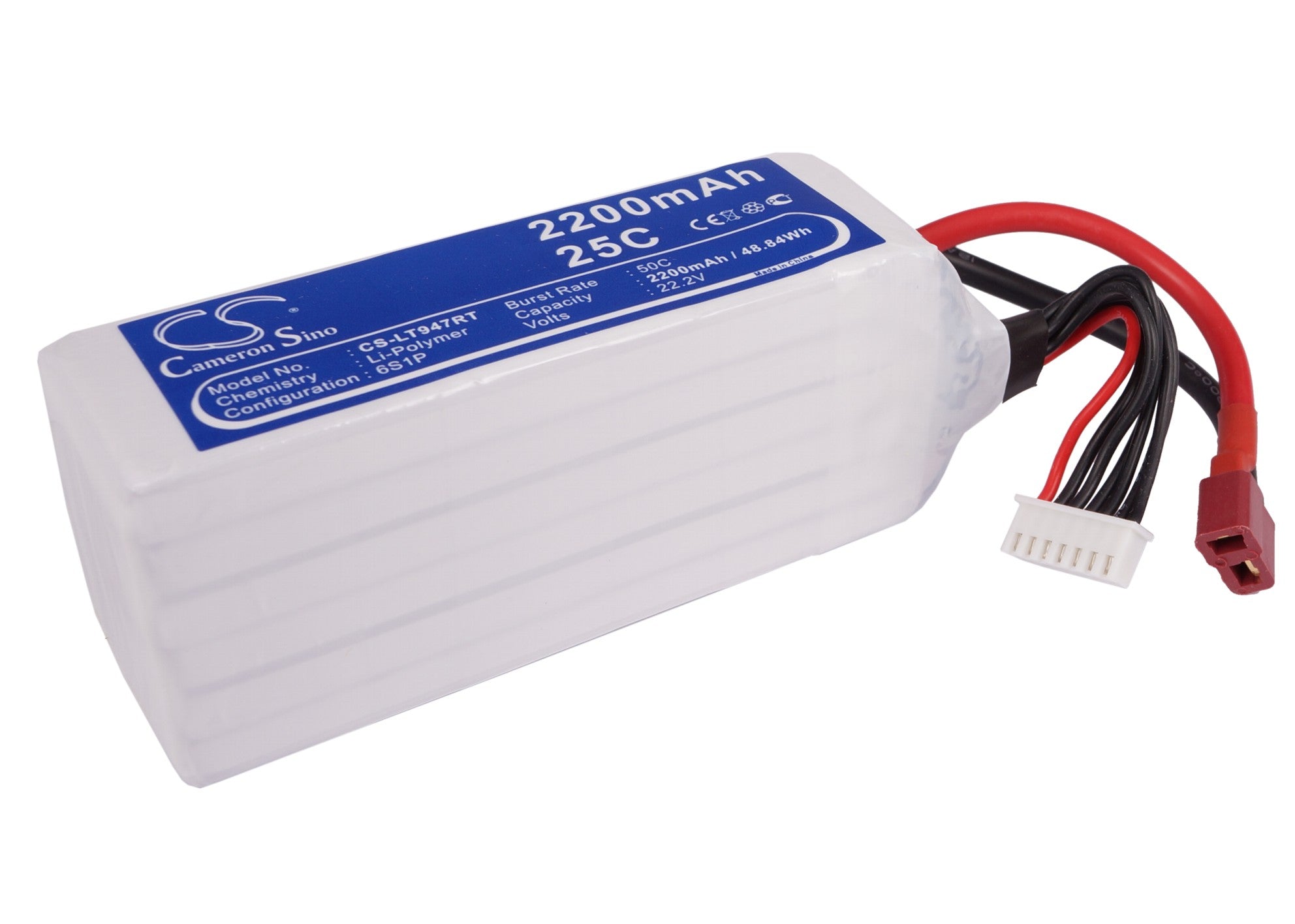 Li-Polymer, RC Battery fits Rc Cs-lt947rt, 22.2V, 2200mAh RC Cameron Sino Technology Limited