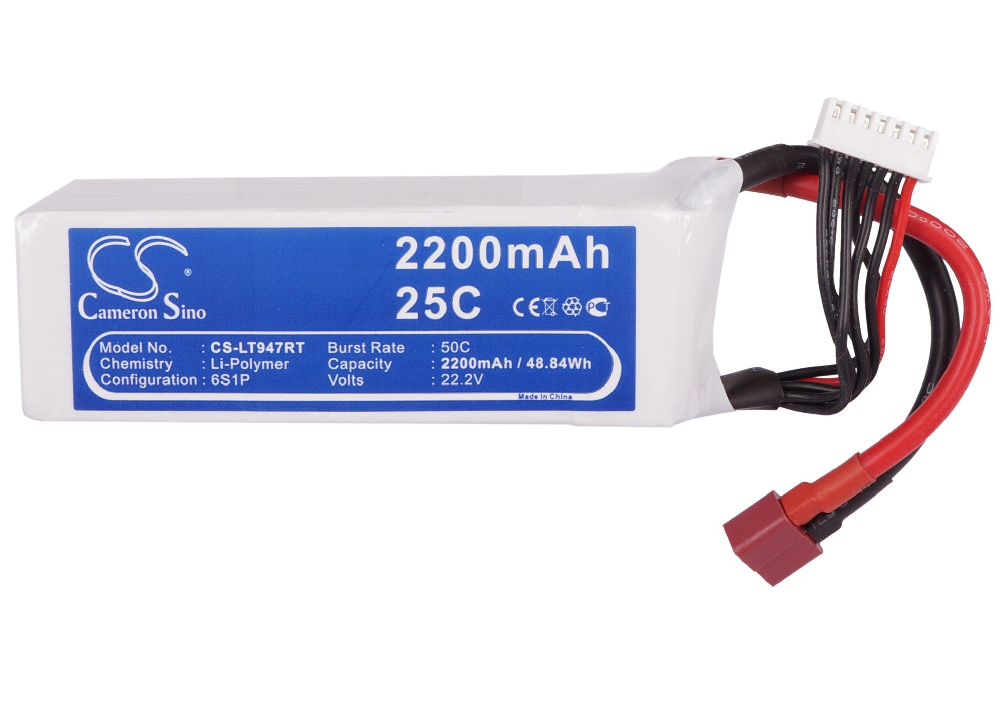 Li-Polymer, RC Battery fits Rc Cs-lt947rt, 22.2V, 2200mAh RC Cameron Sino Technology Limited