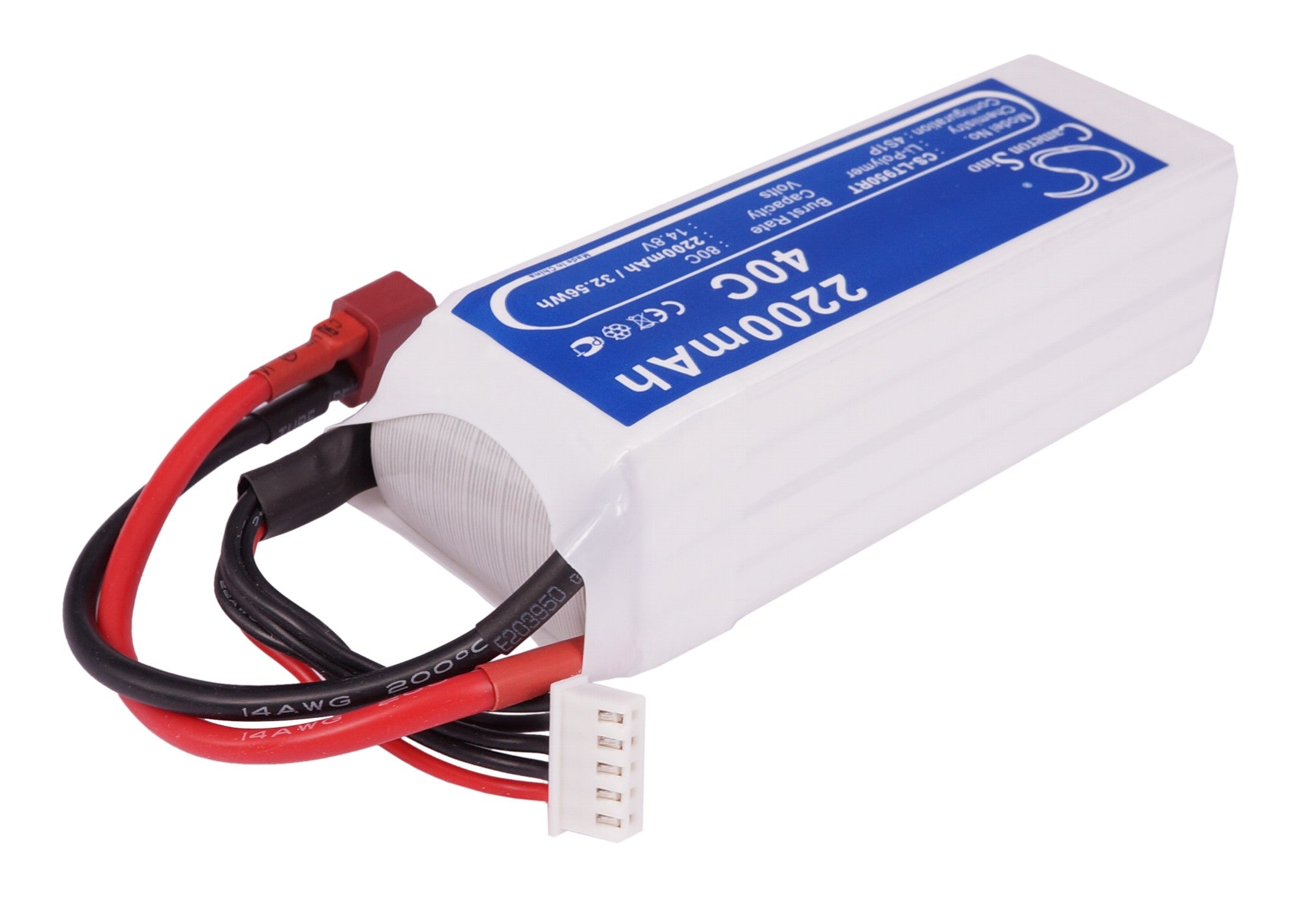 Li-Polymer, RC Battery fits Rc Cs-lt950rt, 14.8V, 2200mAh RC Cameron Sino Technology Limited
