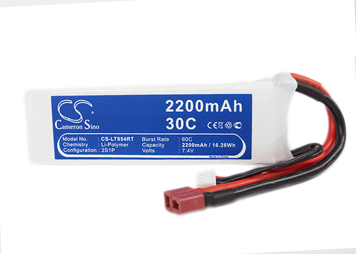 Li-Polymer, RC Battery fits Rc Cs-lt954rt, Rc Cs-lt954rt, 7.4V, 2200mAh RC Cameron Sino Technology Limited