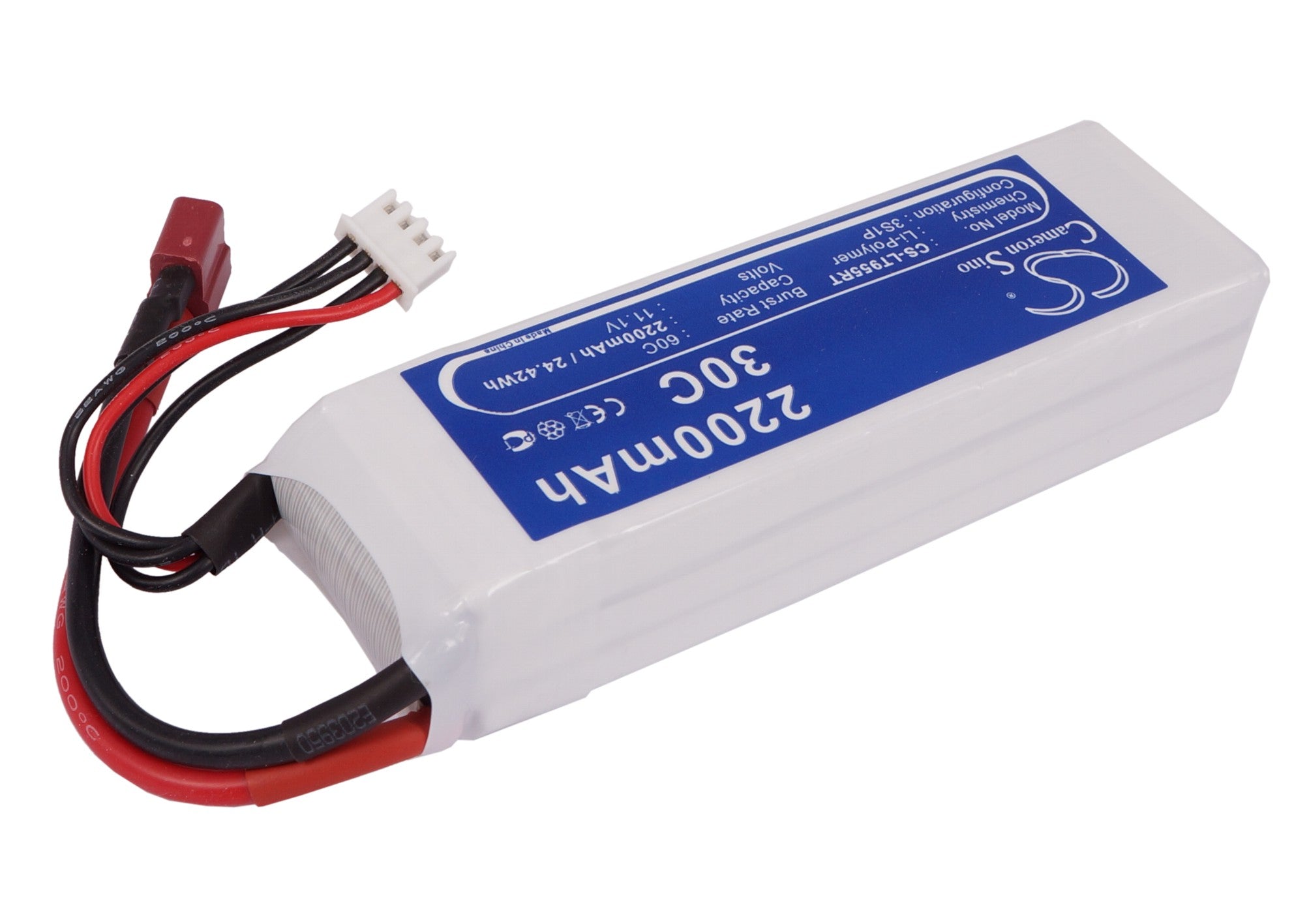 Li-Polymer, RC Battery fits Rc Cs-lt955rt, Rc Cs-lt955rt, 11.1V, 2200mAh RC Cameron Sino Technology Limited