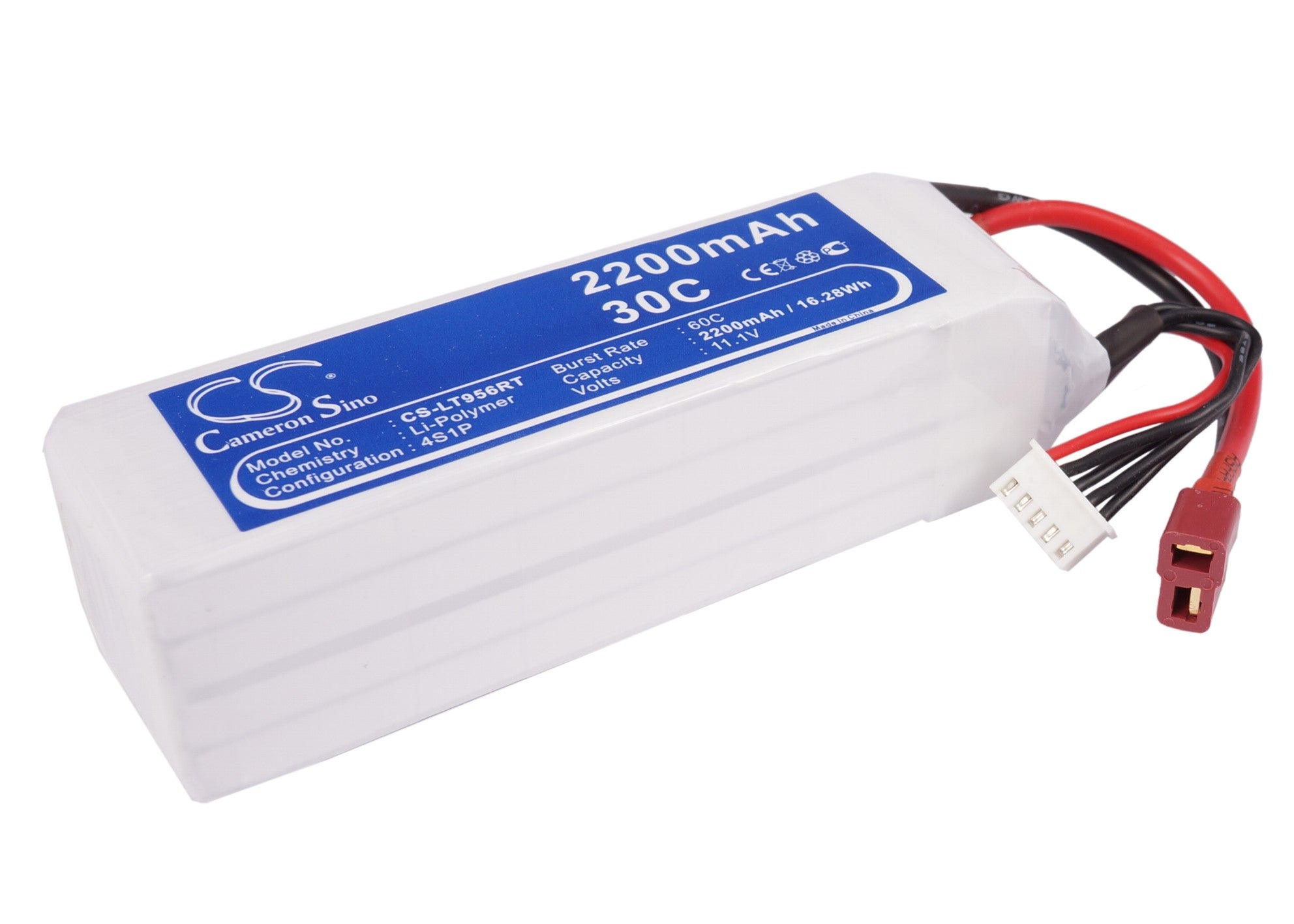 Li-Polymer, RC Battery fits Rc Cs-lt956rt, Rc Cs-lt956rt, 14.8V, 2200mAh RC Cameron Sino Technology Limited