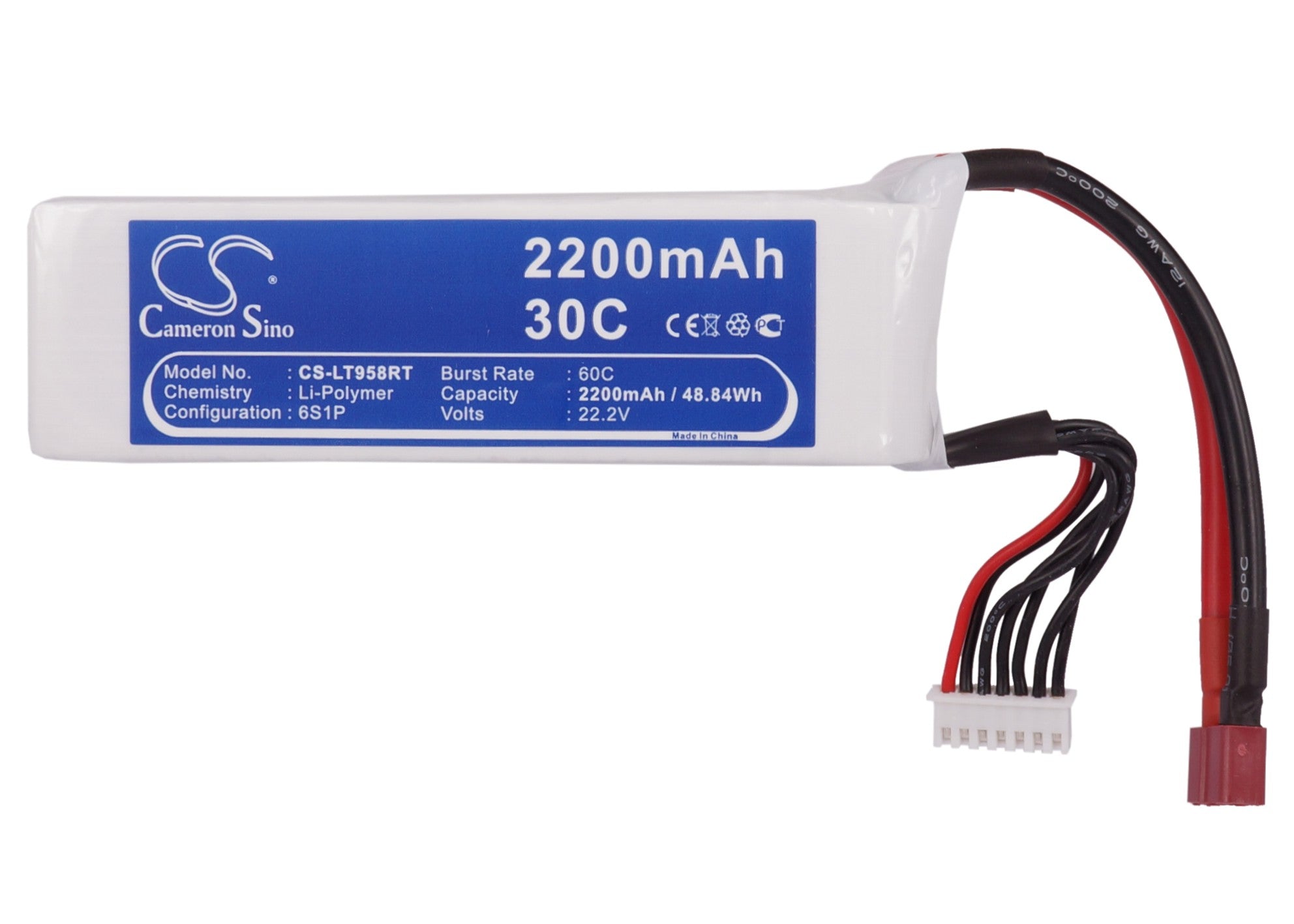 Li-Polymer, Drones Battery fits Cameron Sino Technologies, 22.2V, 2200mAh Drones Cameron Sino Technology Limited