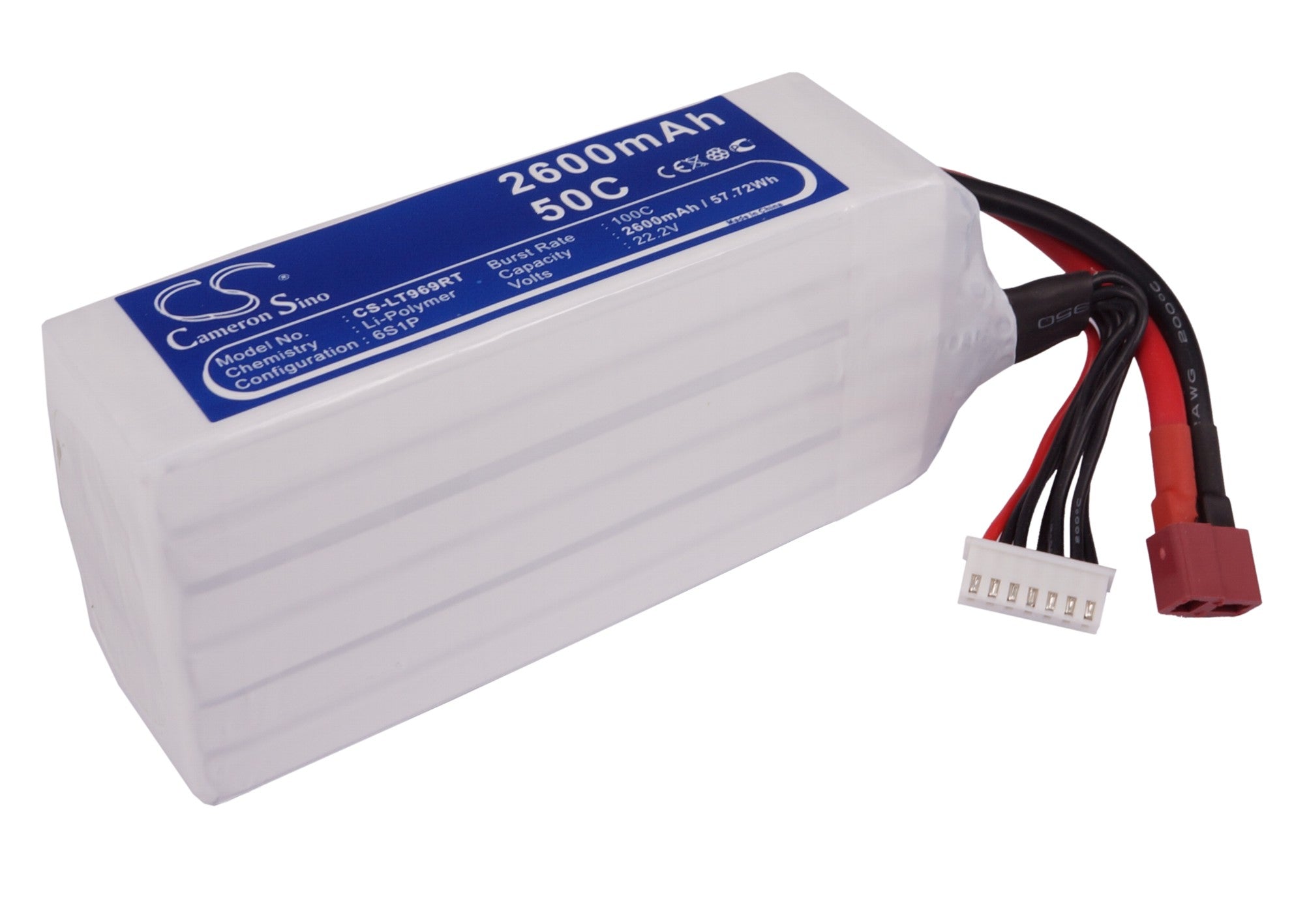 Li-Polymer, RC Battery fits Rc Cs-lt969rt, 22.2V, 2600mAh RC Cameron Sino Technology Limited