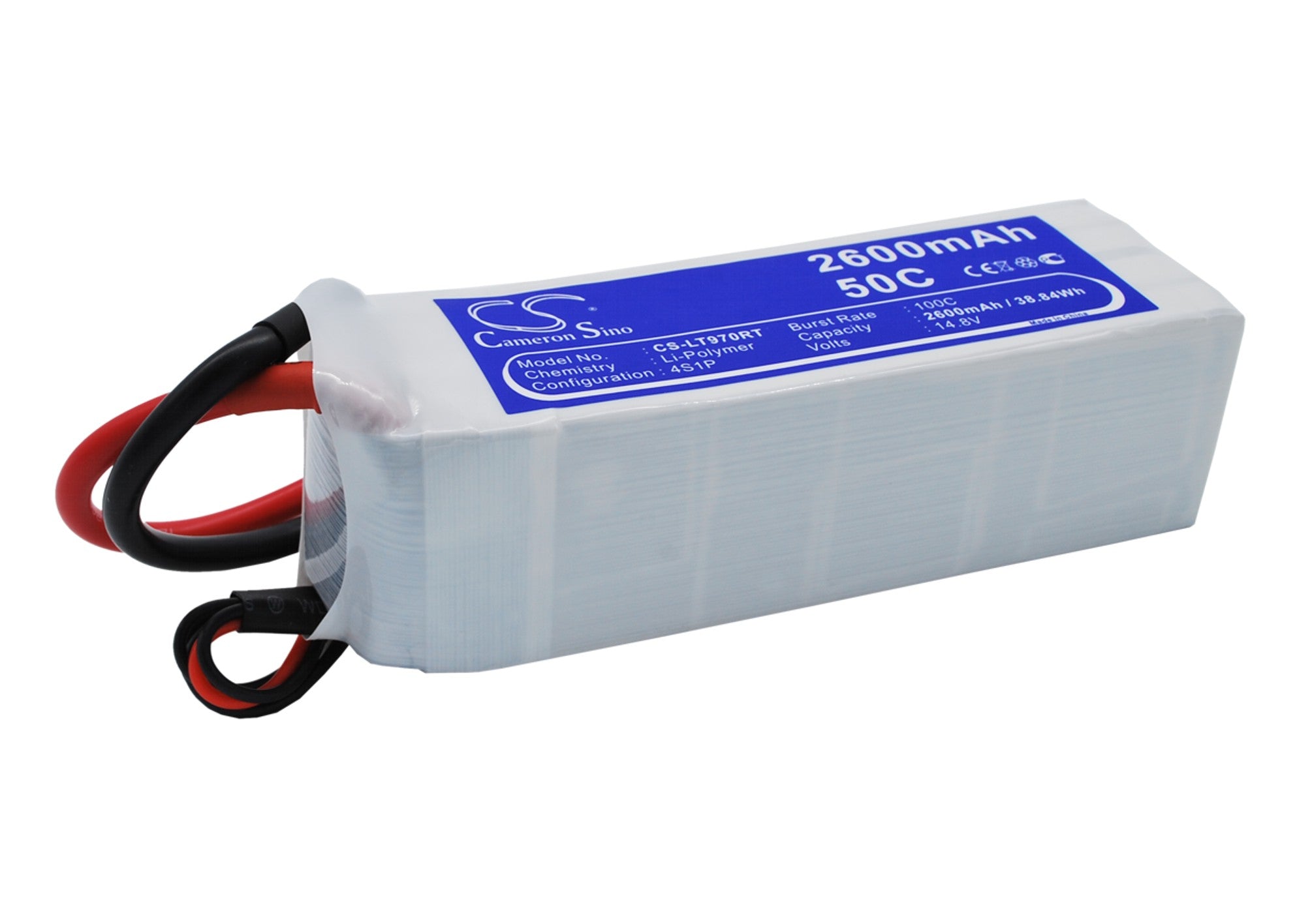 Li-Polymer, RC Battery fits Rc Cs-lt970rt, Rc Cs-lt970rt, 14.8V, 2600mAh RC Cameron Sino Technology Limited