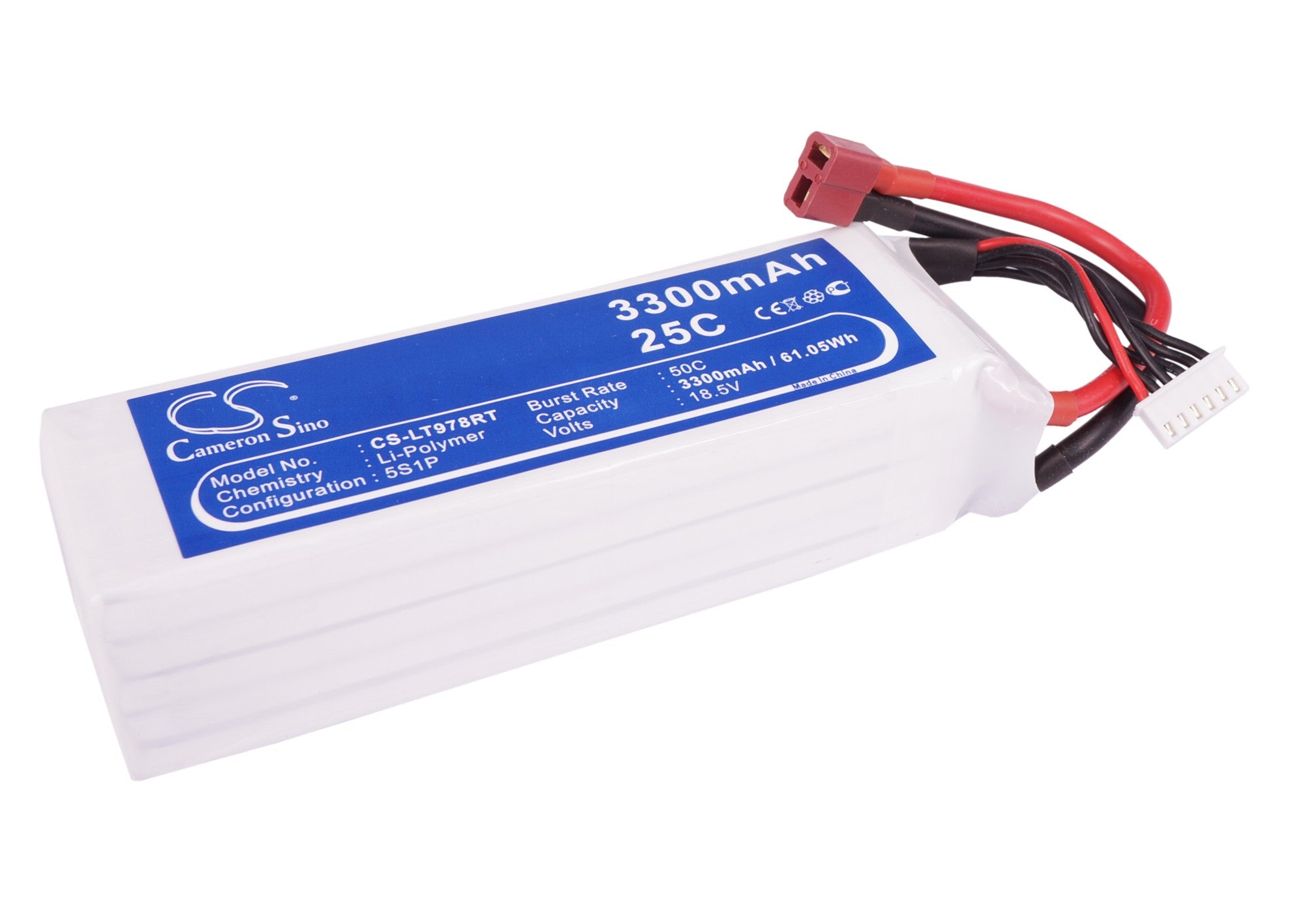 Li-Polymer, RC Battery fits Rc Cs-lt978rt, Rc Cs-lt978rt, 18.5V, 3300mAh RC Cameron Sino Technology Limited