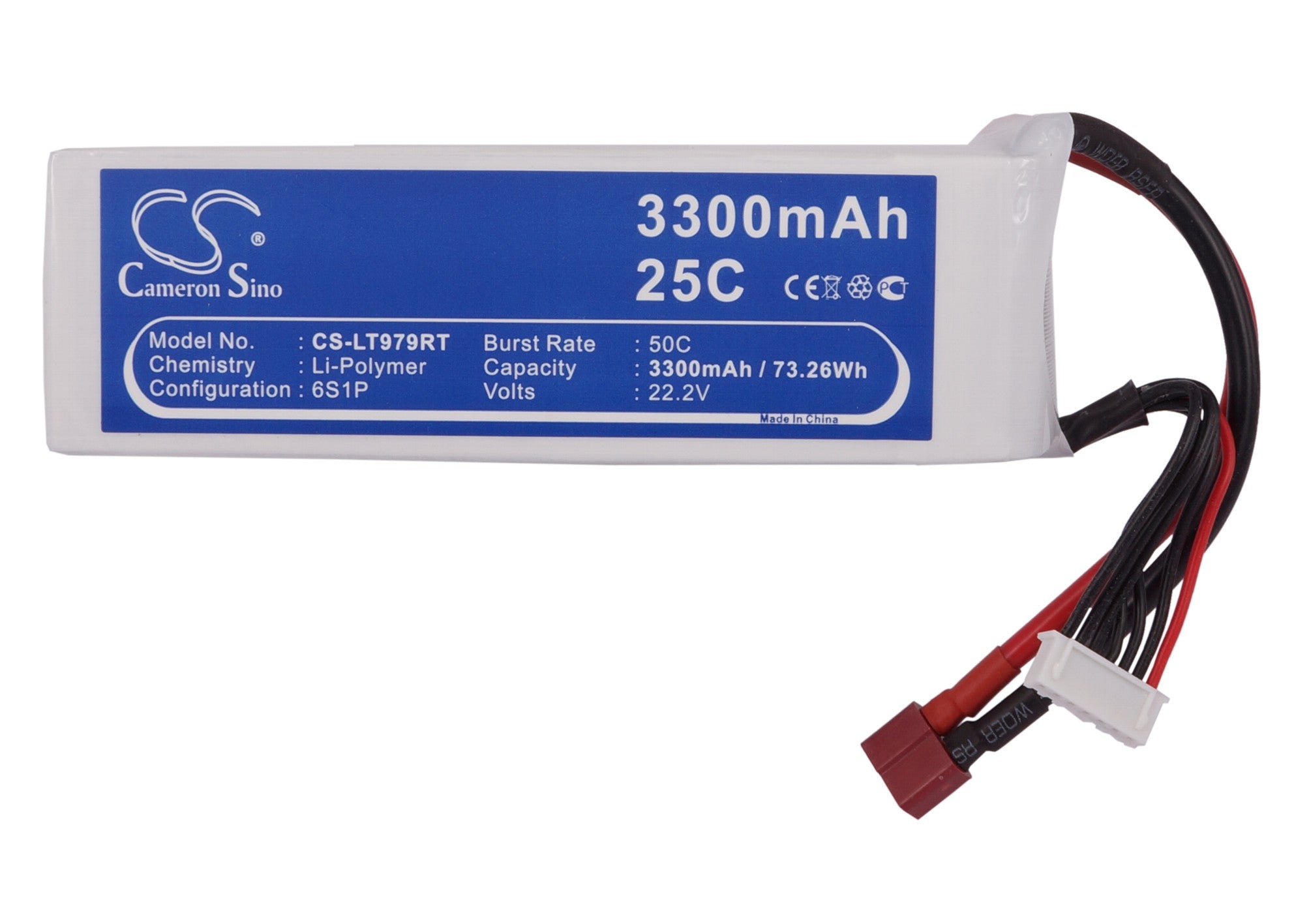 Li-Polymer, RC Battery fits Rc Cs-lt979rt, Rc Cs-lt979rt, 22.2V, 3300mAh RC Cameron Sino Technology Limited