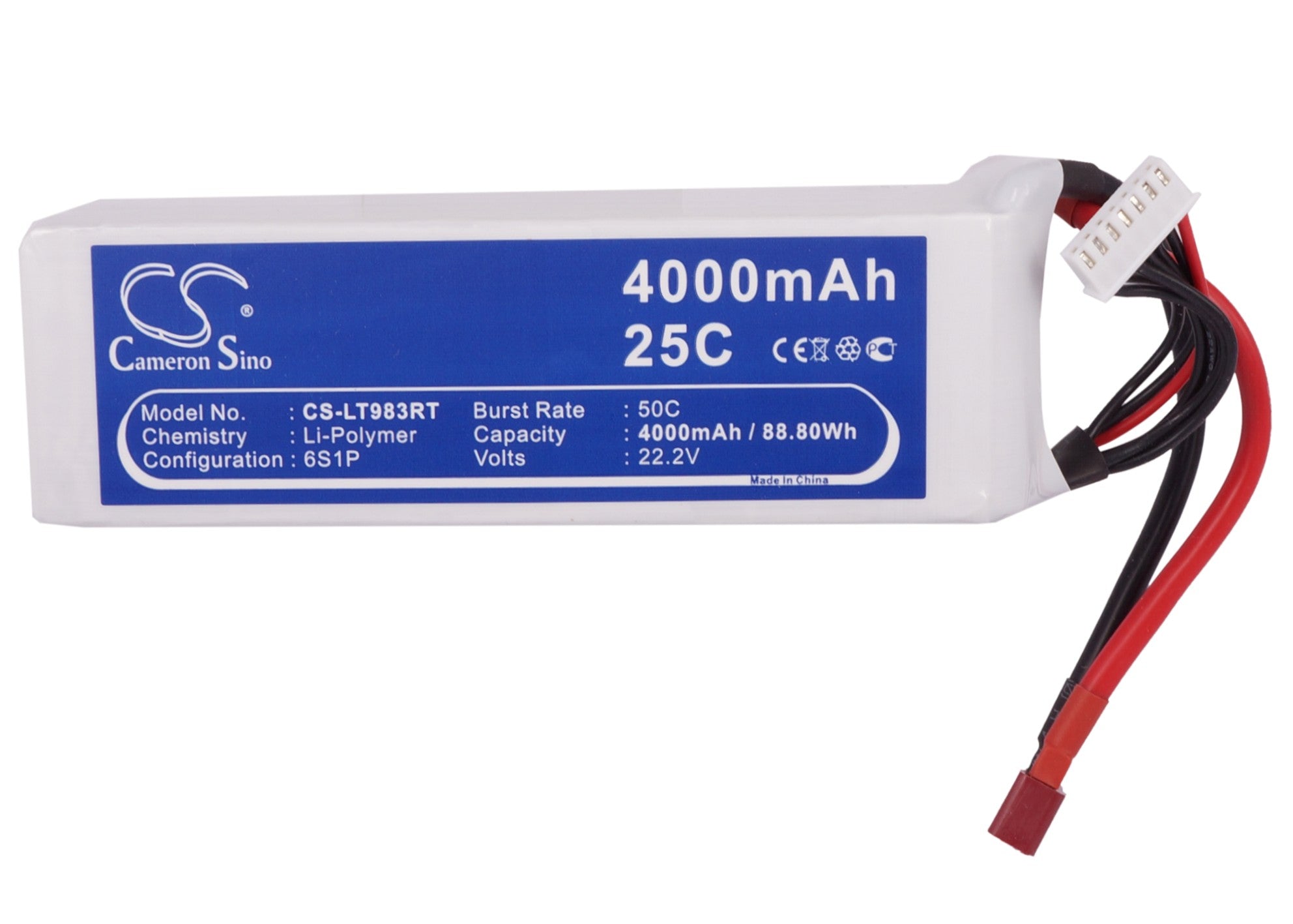 Li-Polymer, RC Battery fits Rc Cs-lt983rt, Rc Cs-lt983rt, 22.2V, 4000mAh RC Cameron Sino Technology Limited