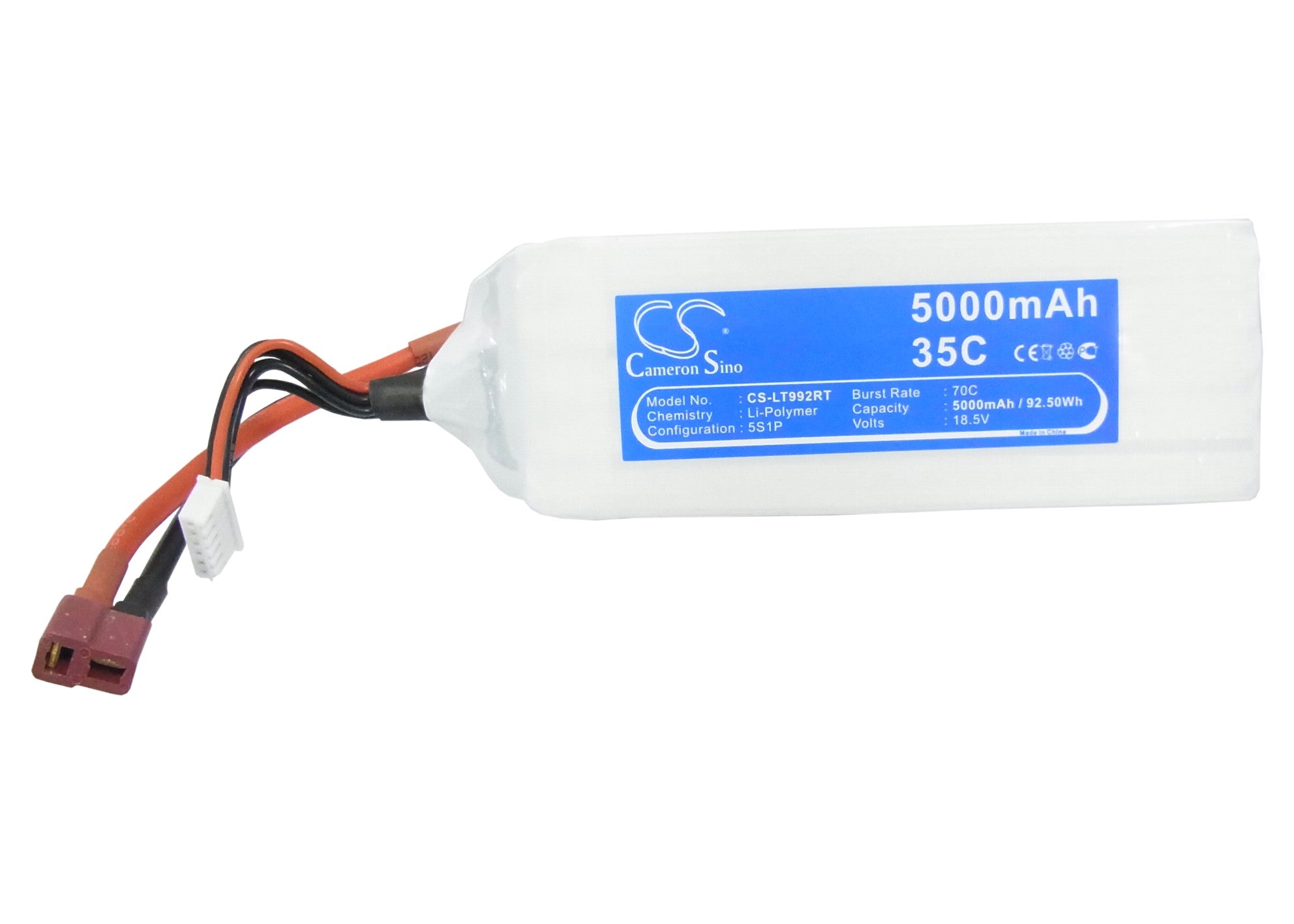 Li-Polymer, RC Battery fits Rc Cs-lt992rt, Rc Cs-lt992rt, 18.5V, 5000mAh RC Cameron Sino Technology Limited