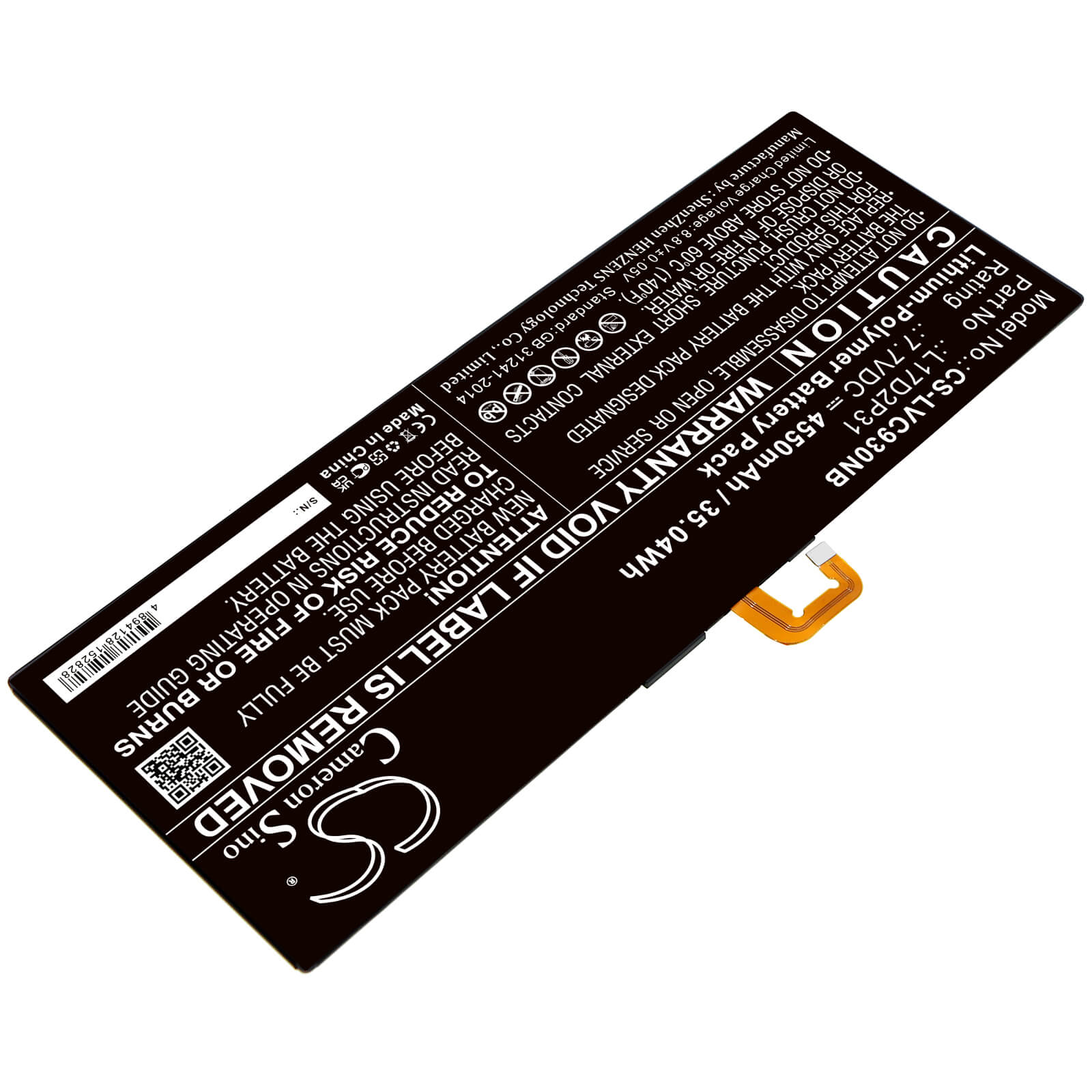 Li-ion Notebook Battery fits Lenovo, Yb-j912f, Yb-j912l 7.7V, 4550mAh Notebook & Laptop Cameron Sino Technology Limited