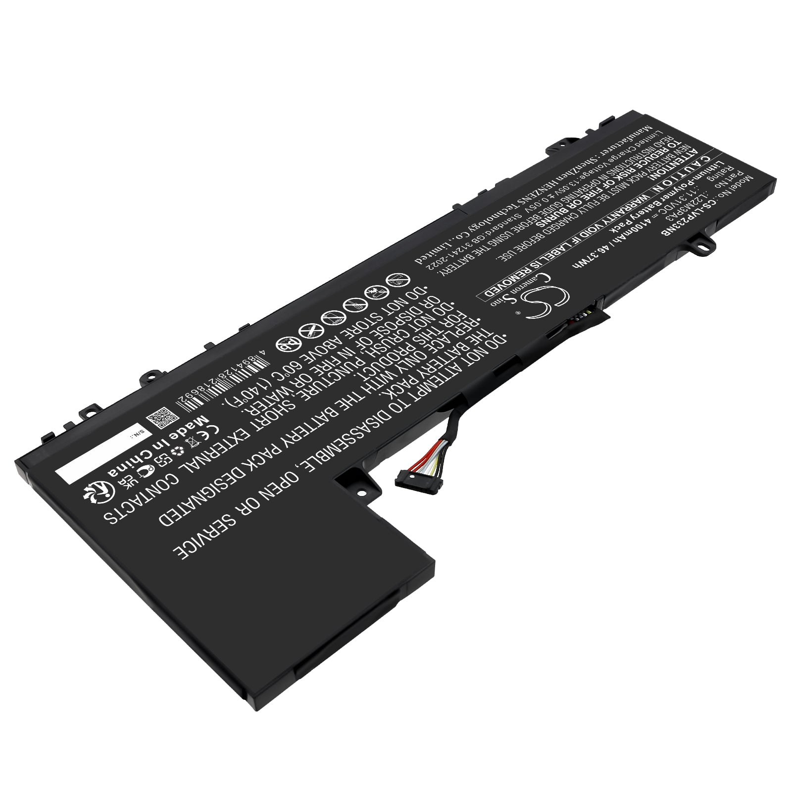 11.31V, Li-Polymer, 4100mAh, Battery fits Lenovo IdeaPad Slim 5 14ABR8 82XE0001RK, IdeaPad Slim 5 14ABR8 82XE0002RK, 46.37Wh Notebook, Laptop Cameron Sino Technology Limited