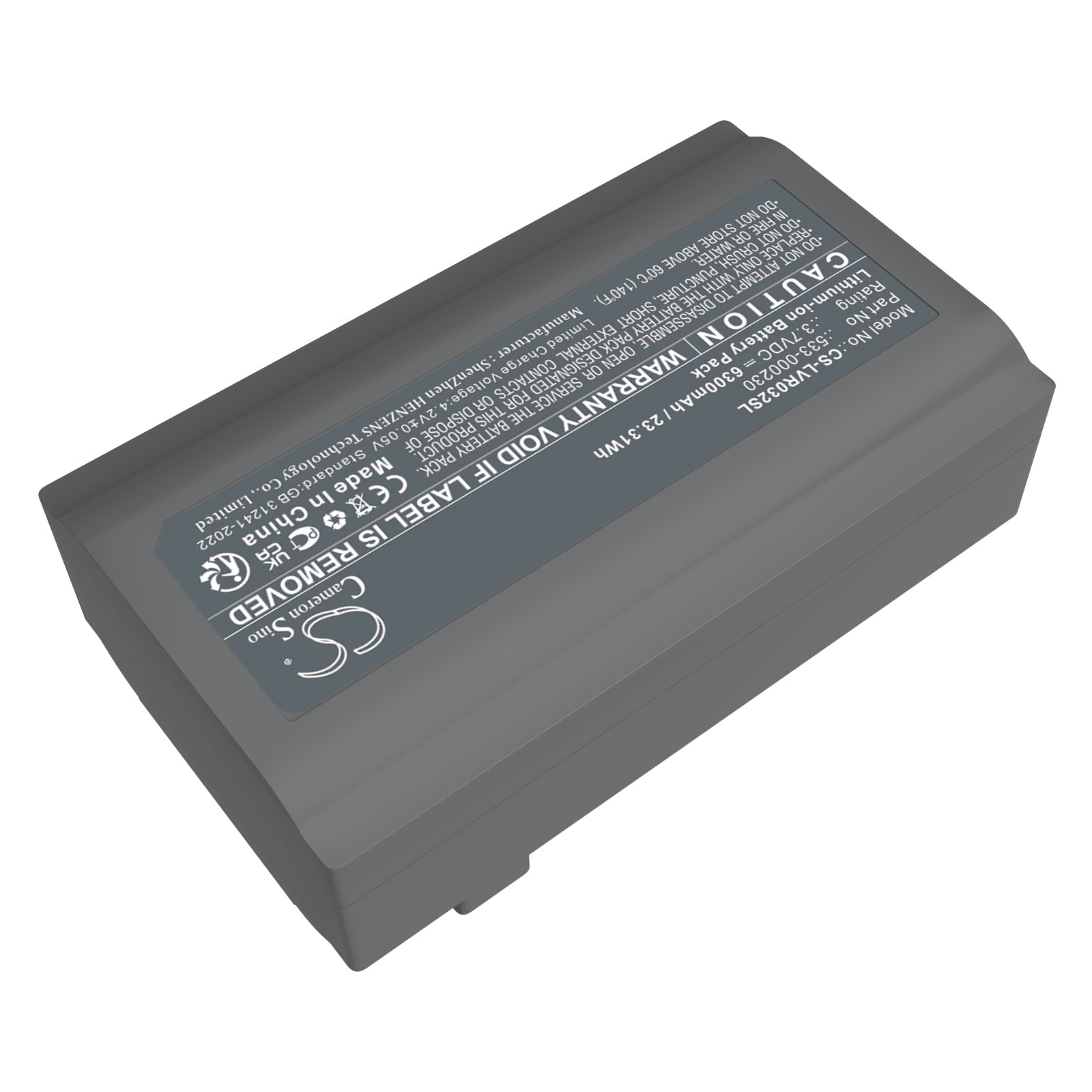 3.7V, Li-ion, 6300mAh, Battery fits Logi VR0032 Video Conferencing Camera and Remote, 23.31Wh Communication & Conferencing Cameron Sino Technology Limited