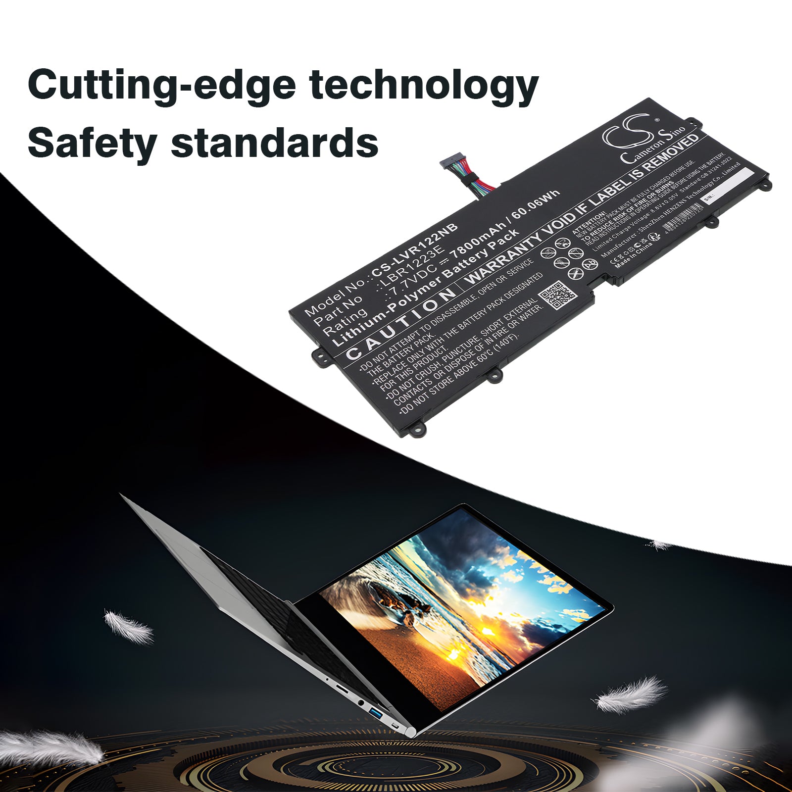 7.7V, Li-Polymer, 7800mAh, Battery fits LG 14Z970, GRAM -G.AA52C, 60.06Wh Notebook, Laptop Cameron Sino Technology Limited
