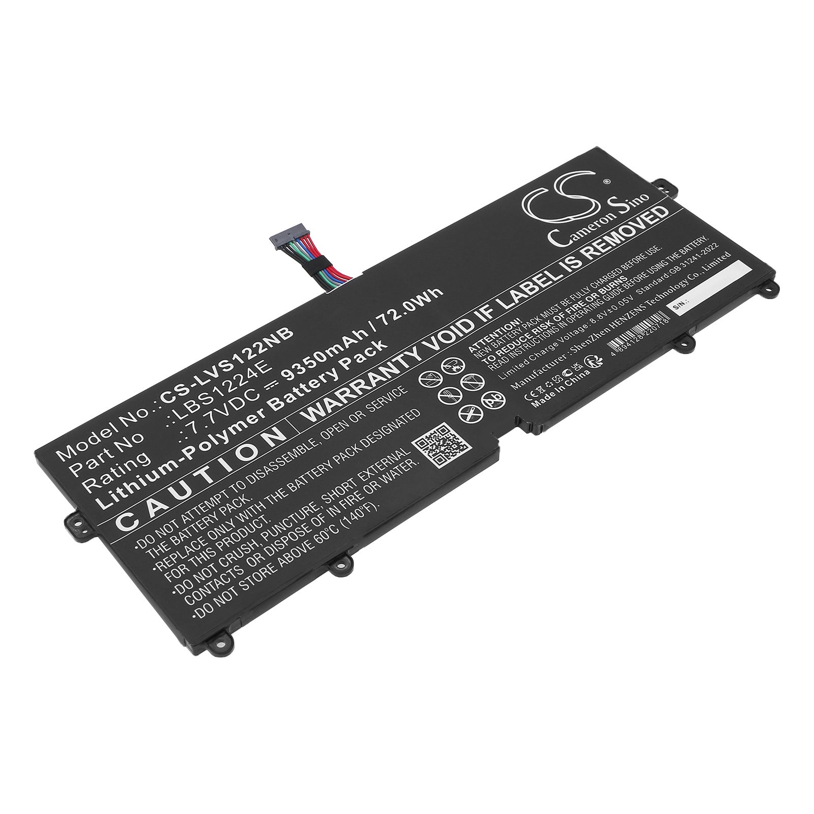 7.7V, Li-Polymer, 9350mAh, Battery fits LG 13Z980, 13Z990, 72Wh Notebook, Laptop Cameron Sino Technology Limited