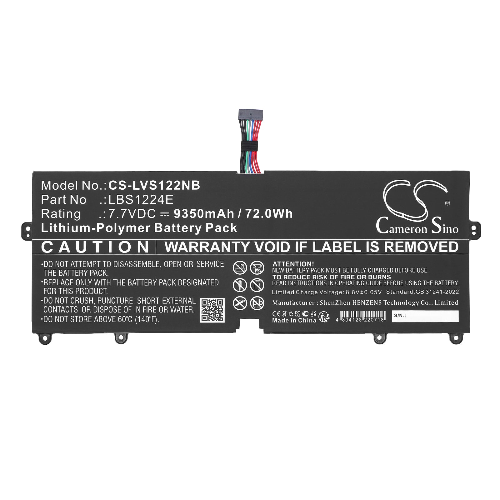 7.7V, Li-Polymer, 9350mAh, Battery fits LG 13Z980, 13Z990, 72Wh Notebook, Laptop Cameron Sino Technology Limited