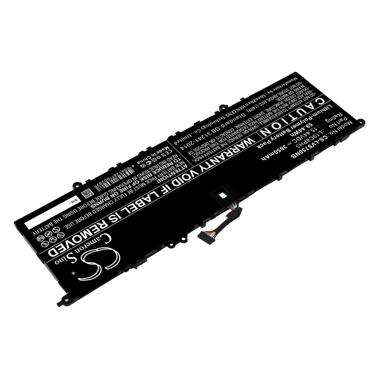 Li-ion Battery fits Lenovo, L19c4ph3 15.44V, 3850mAh Notebook & Laptop Cameron Sino Technology Limited