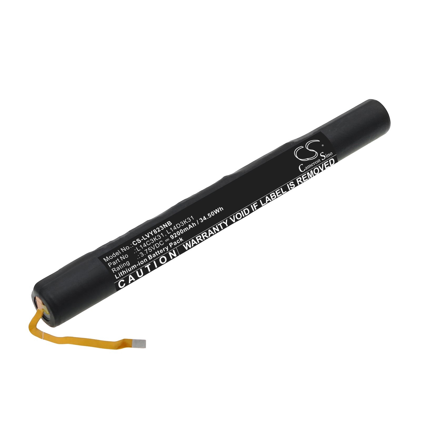 Li-ion, Notebook, Laptop Battery fits Lenovo Yoga Tablet 2 1050f, Yoga Tablet 2 1051f, 3.75V, 9200mAh Notebook, Laptop Cameron Sino Technology Limited