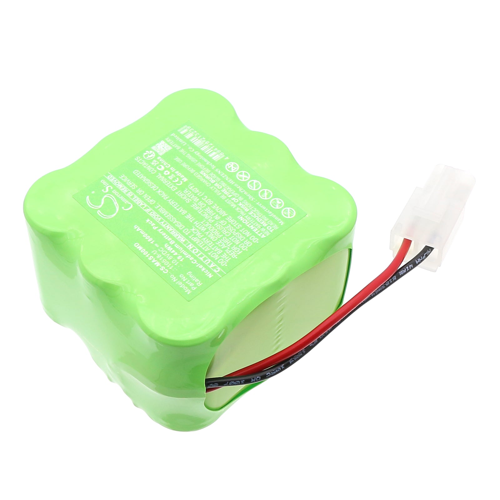 10.8V, Ni-CD, 1800mAh, Battery fits BioControl Air Sampler MAS-100, MAS-AC-6009, 19.44Wh Medical Cameron Sino Technology Limited