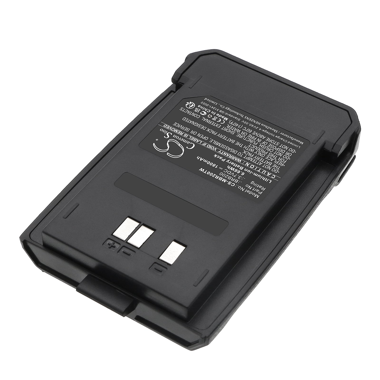3.7V, Li-ion, 1800mAh, Battery fits Midland BizTalk BR200, 6.66Wh Two-Way Radio Cameron Sino Technology Limited