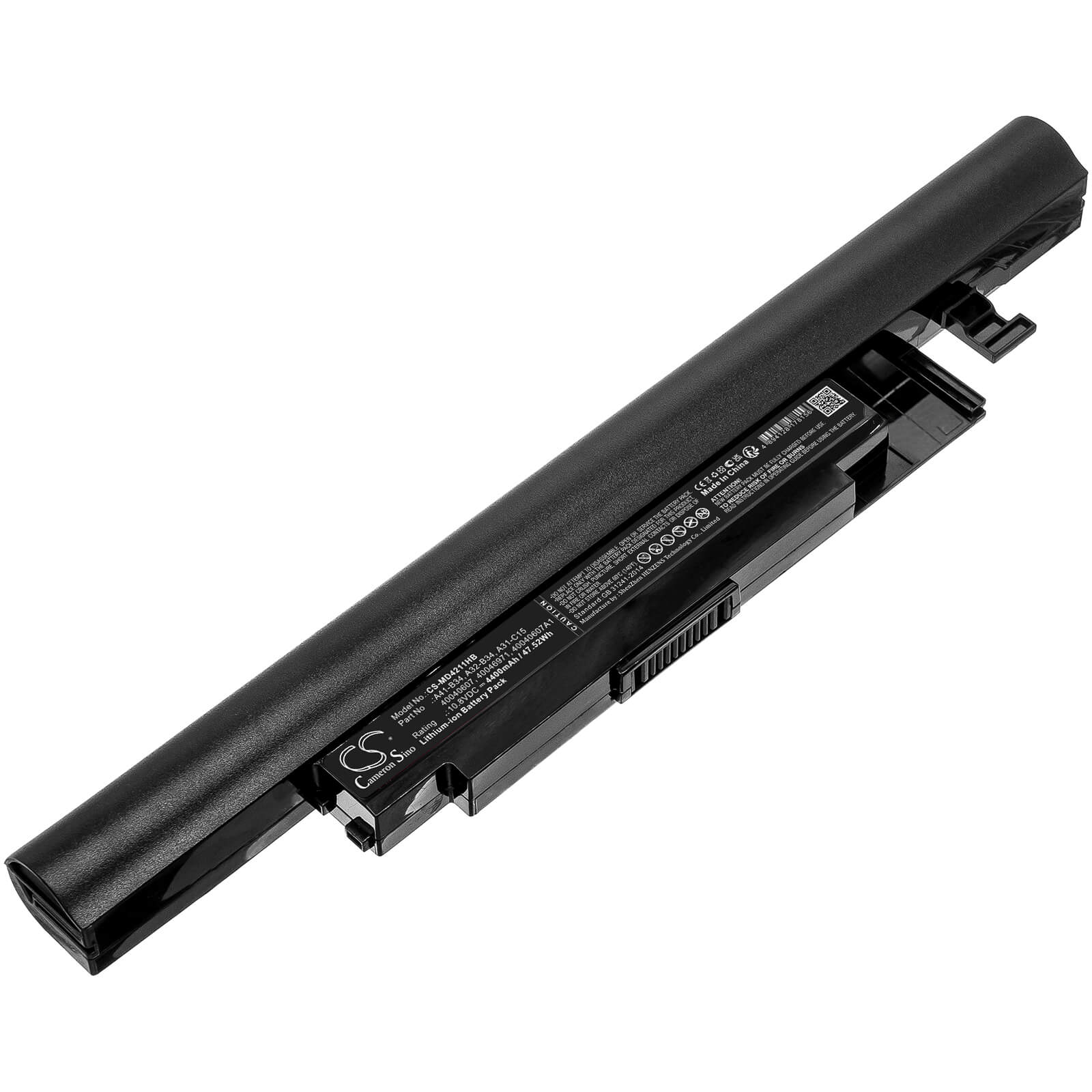 Li-ion Notebook Battery fits Haier, S500, S500-i54200g40t01ndts 10.8V, 4400mAh / 47.52Wh Notebook & Laptop Cameron Sino Technology Limited