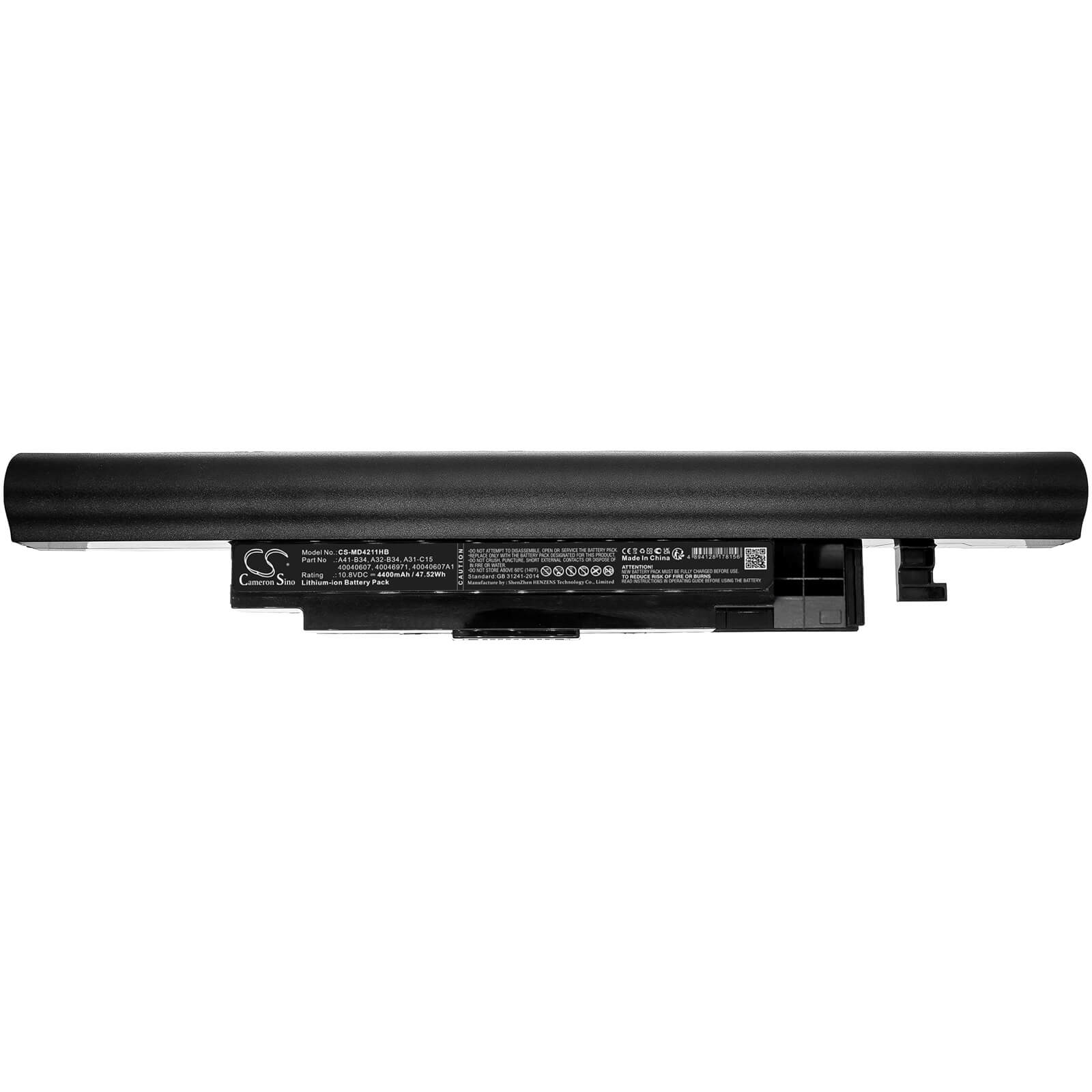 Li-ion Notebook Battery fits Haier, S500, S500-i54200g40t01ndts 10.8V, 4400mAh / 47.52Wh Notebook & Laptop Cameron Sino Technology Limited
