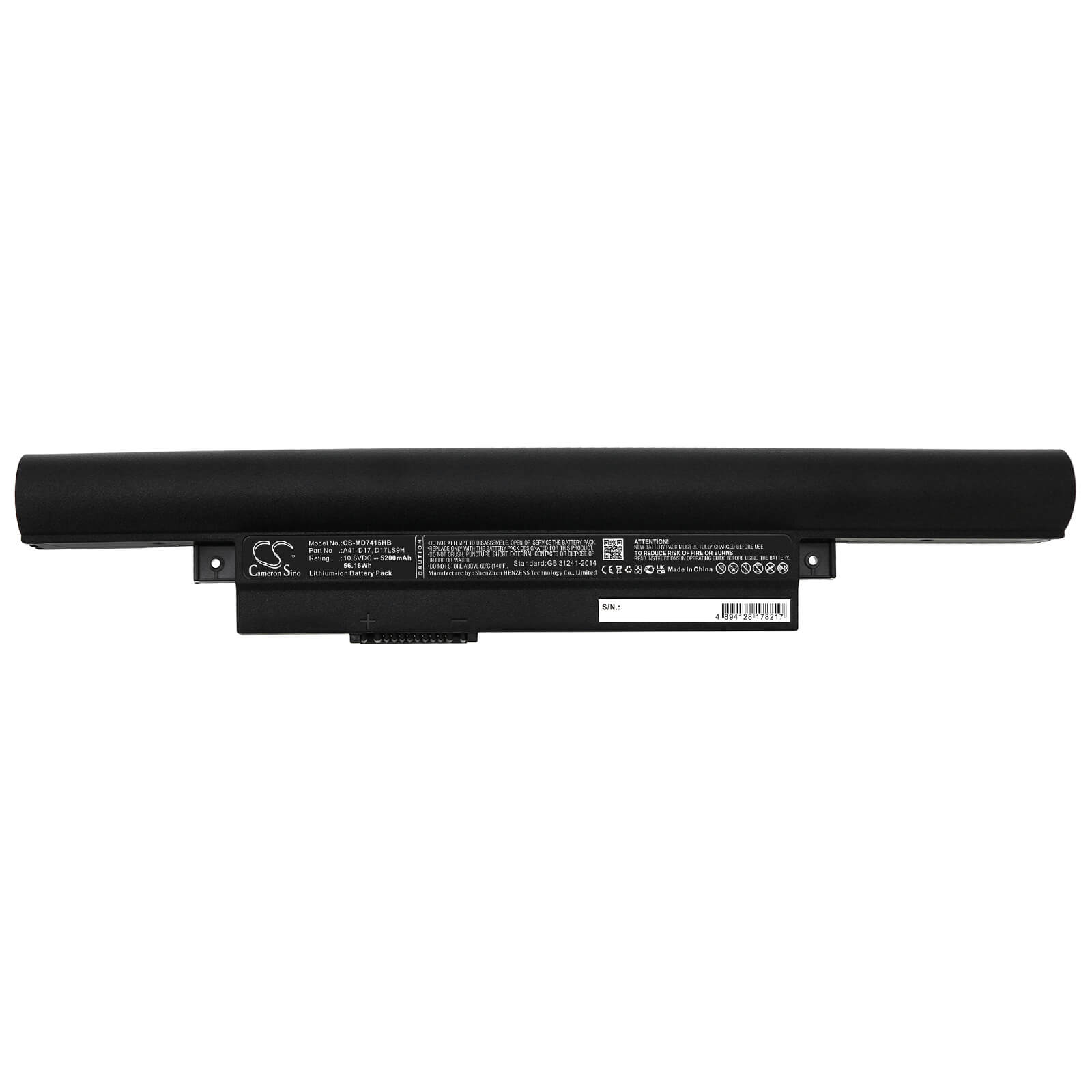 Li-ion Notebook Battery fits Medion, 0b20-01d1000m, 40050714 10.8V, 5200mAh / 56.16Wh Notebook & Laptop Cameron Sino Technology Limited